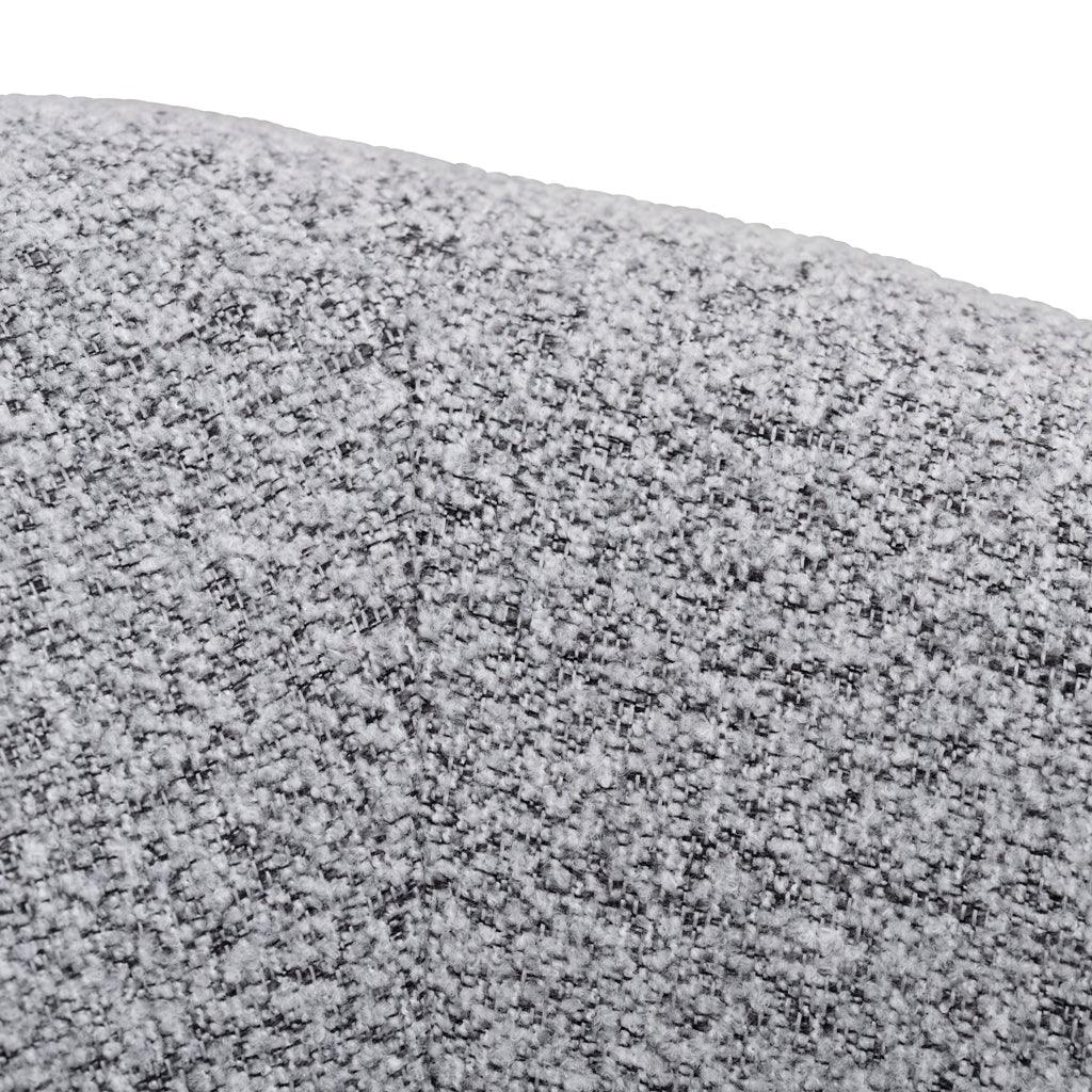 FC Fabric Armchair - Light Grey Fleck - Black Oak