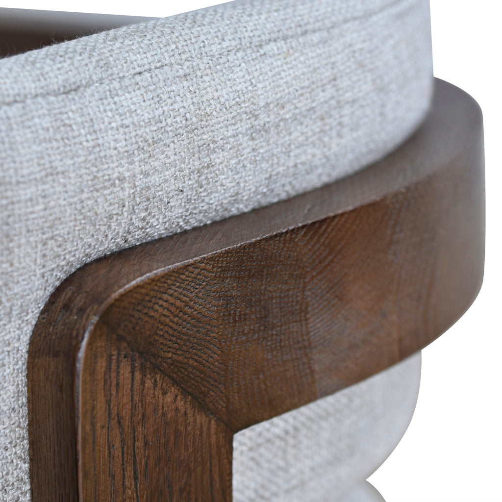 FC Walnut Armchair - Linen