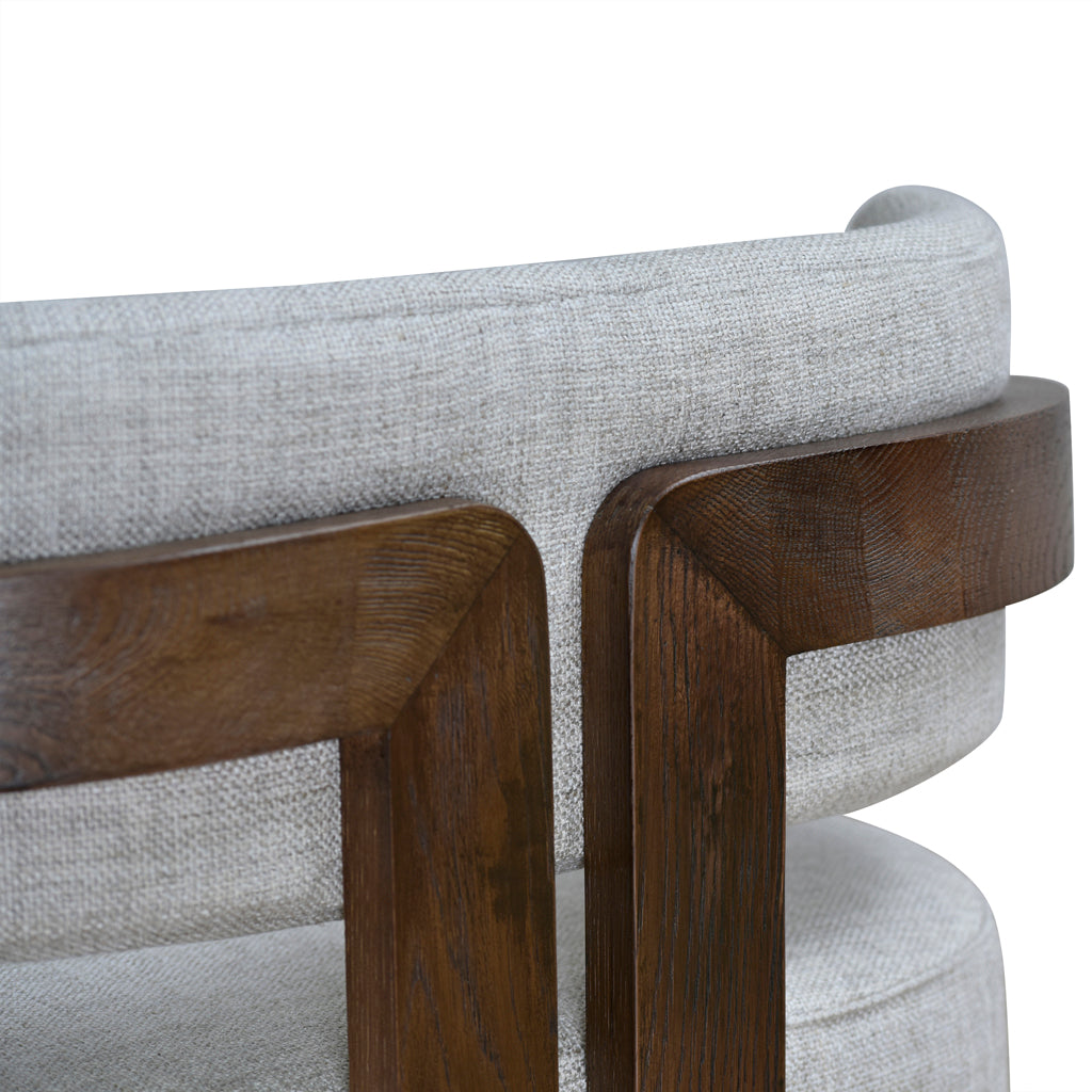 FC Walnut Armchair - Linen