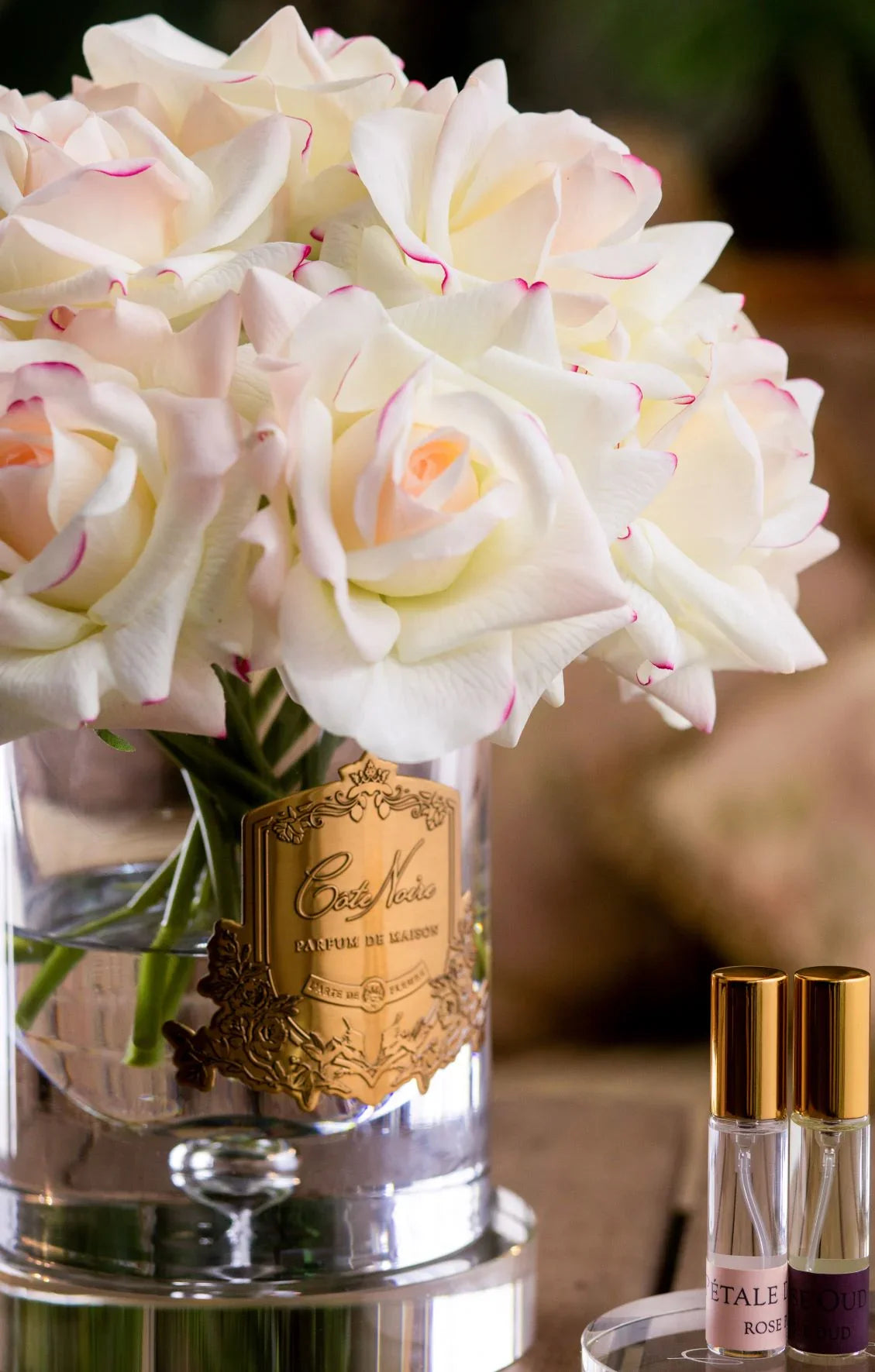 Cote Noire-Luxury Grand Bouquet - Gold badge - Pink Plush - Pink box