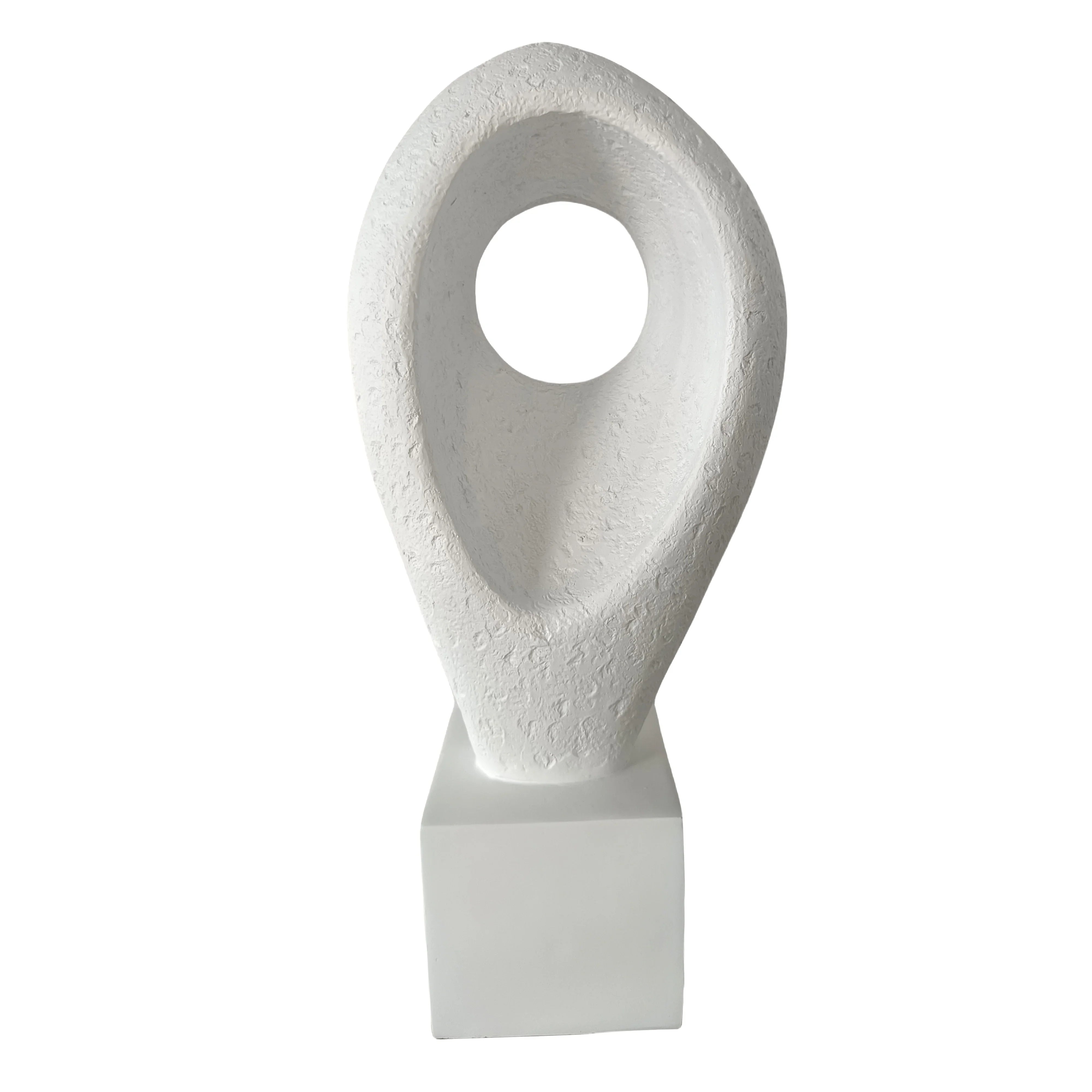 Fritz Resin Matt White Circle W22 X D13 X H48cm