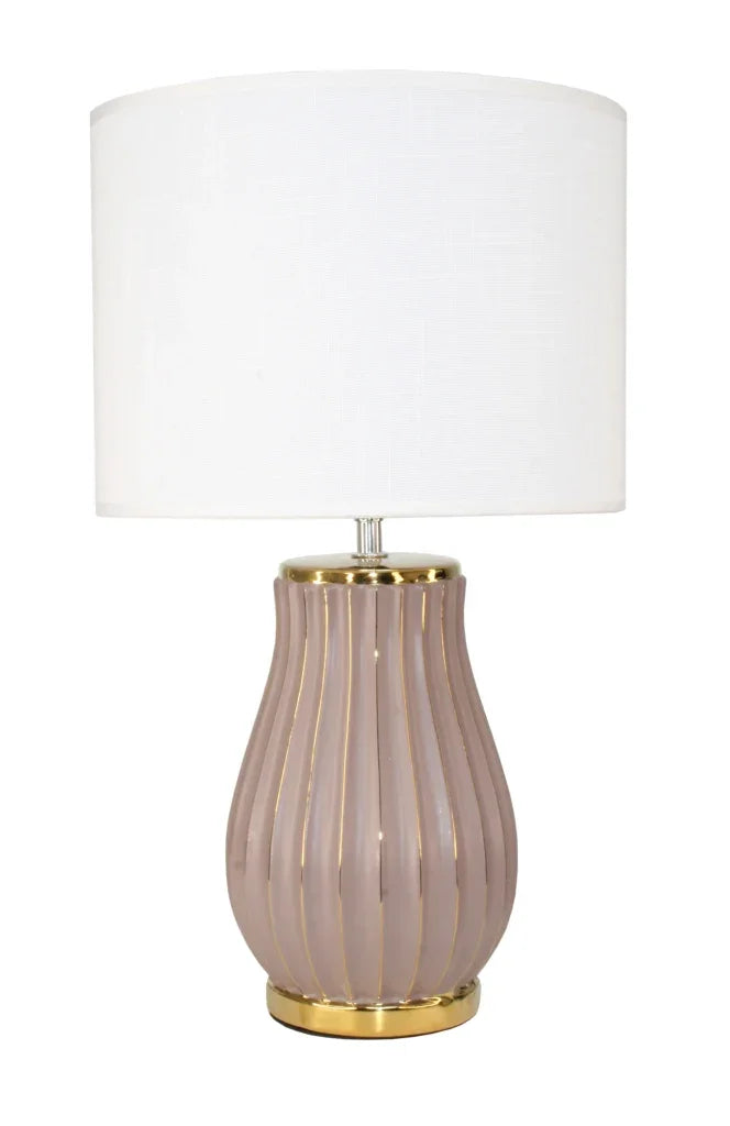 Table lamp-Ava-Rose Brown-W/Shade