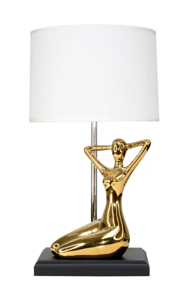Table lamp-Yoga-Gold-W/Shade