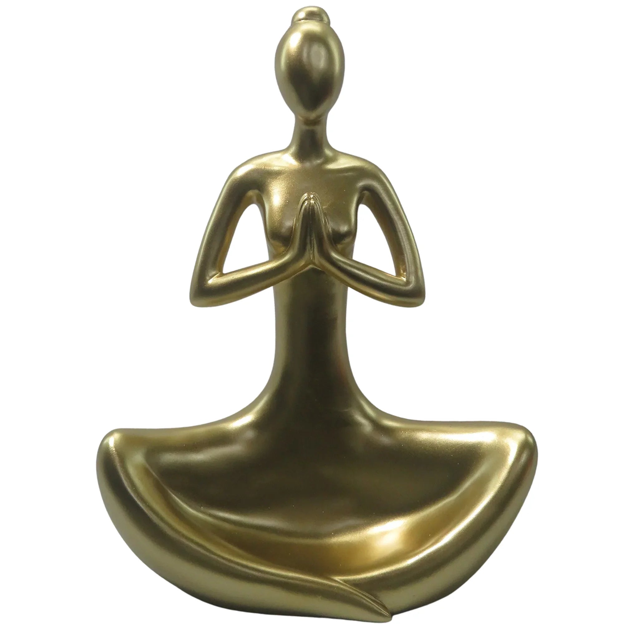 Yoga Lady Gold 17x23cm