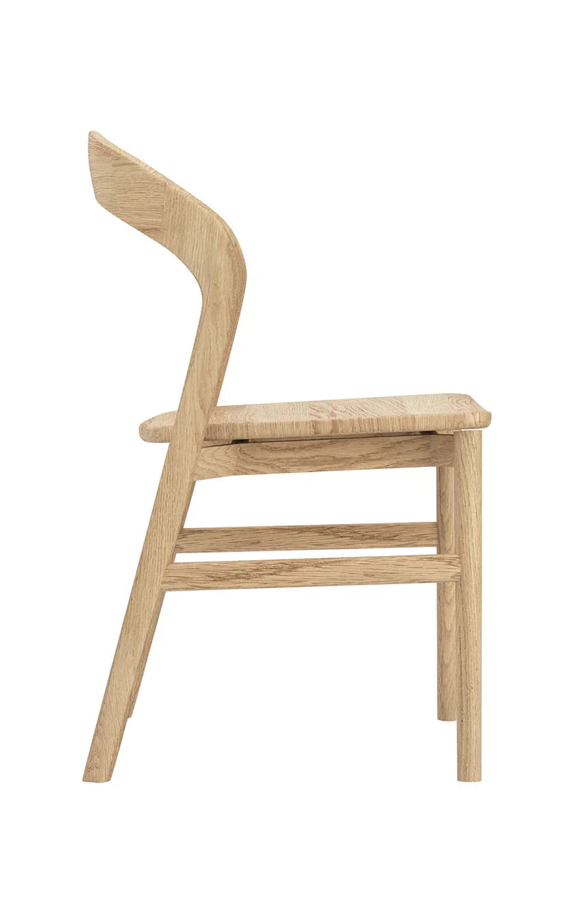 Nestor Dining Chair Soild American Oak – Timber Seat W49XD53XH82cm (Melbourne Only)