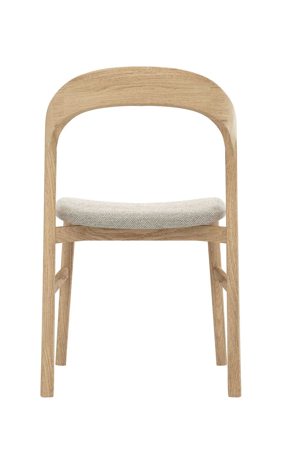 Nestor Dining Chair Soild American Oak – Upholstered W49XD53XH82cm (Melbourne Only)
