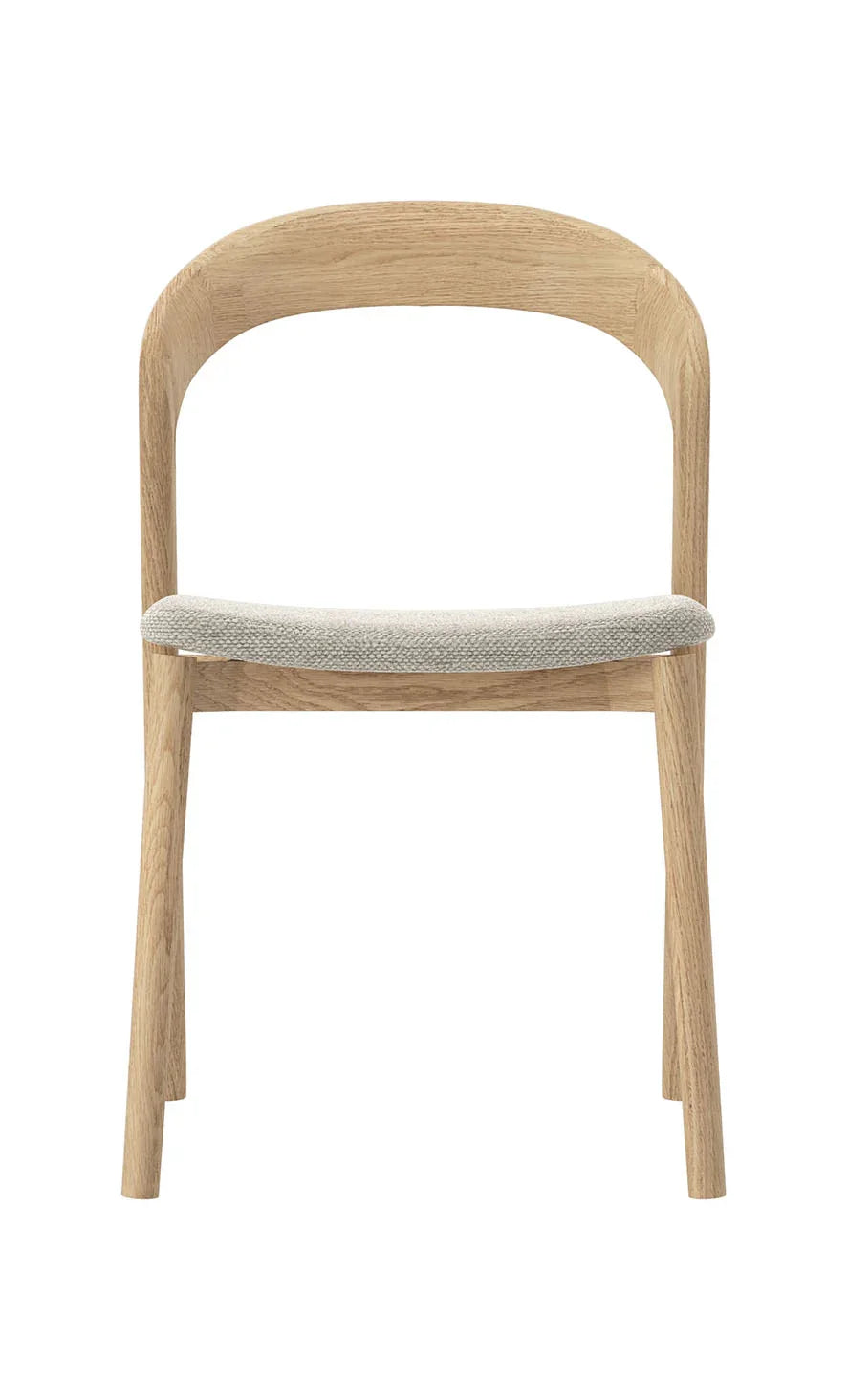Nestor Dining Chair Soild American Oak – Upholstered W49XD53XH82cm (Melbourne Only)