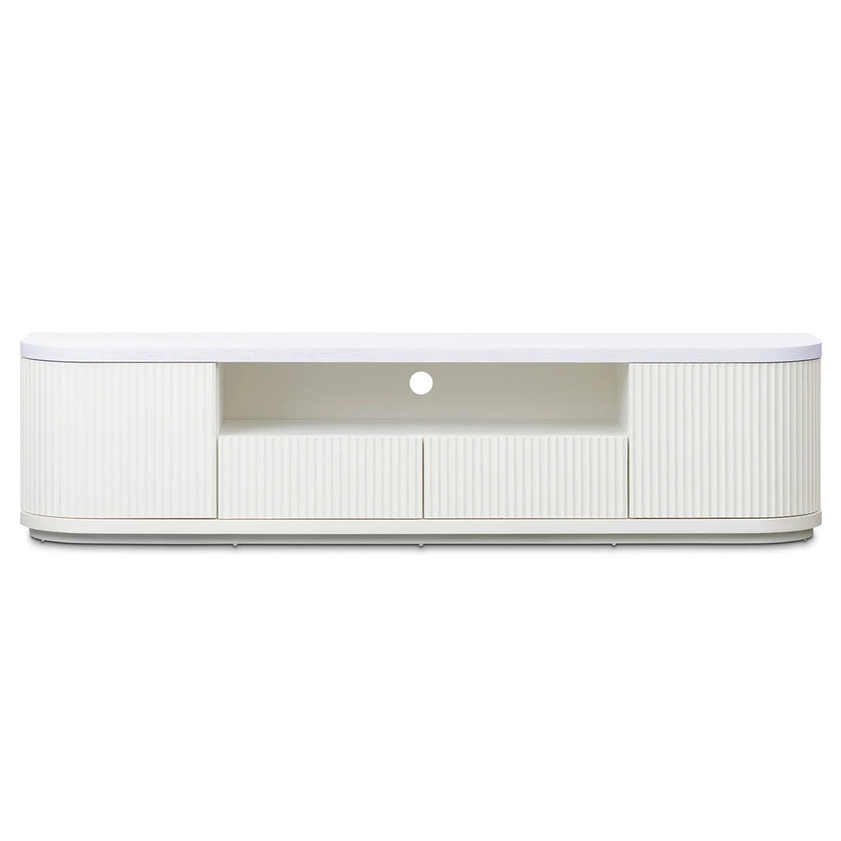 Hellan 2m Wooden Entertainment TV Unit Black & White