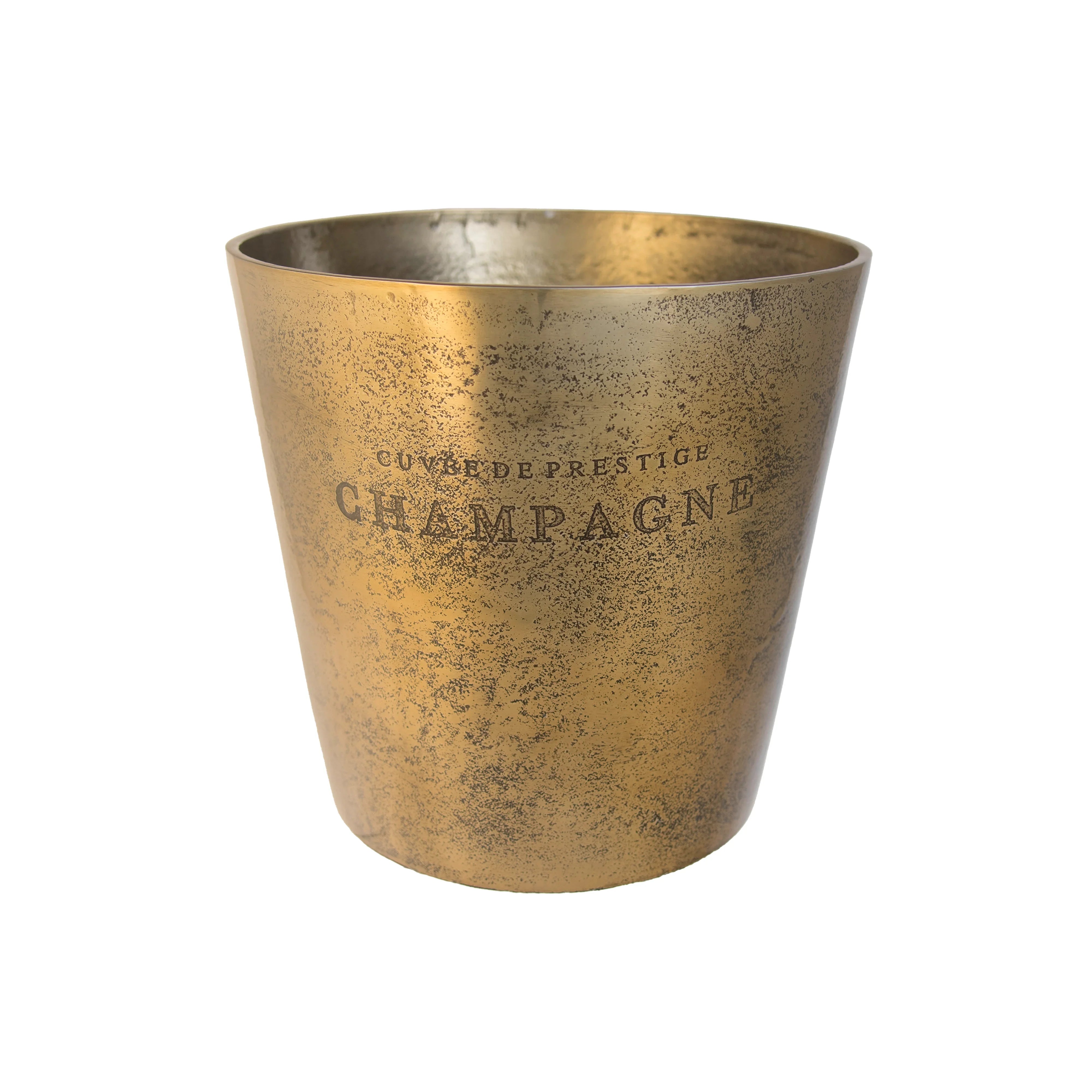 Beale A/Gold Alloy Tapered Bucket W24 X D24 X H23cm
