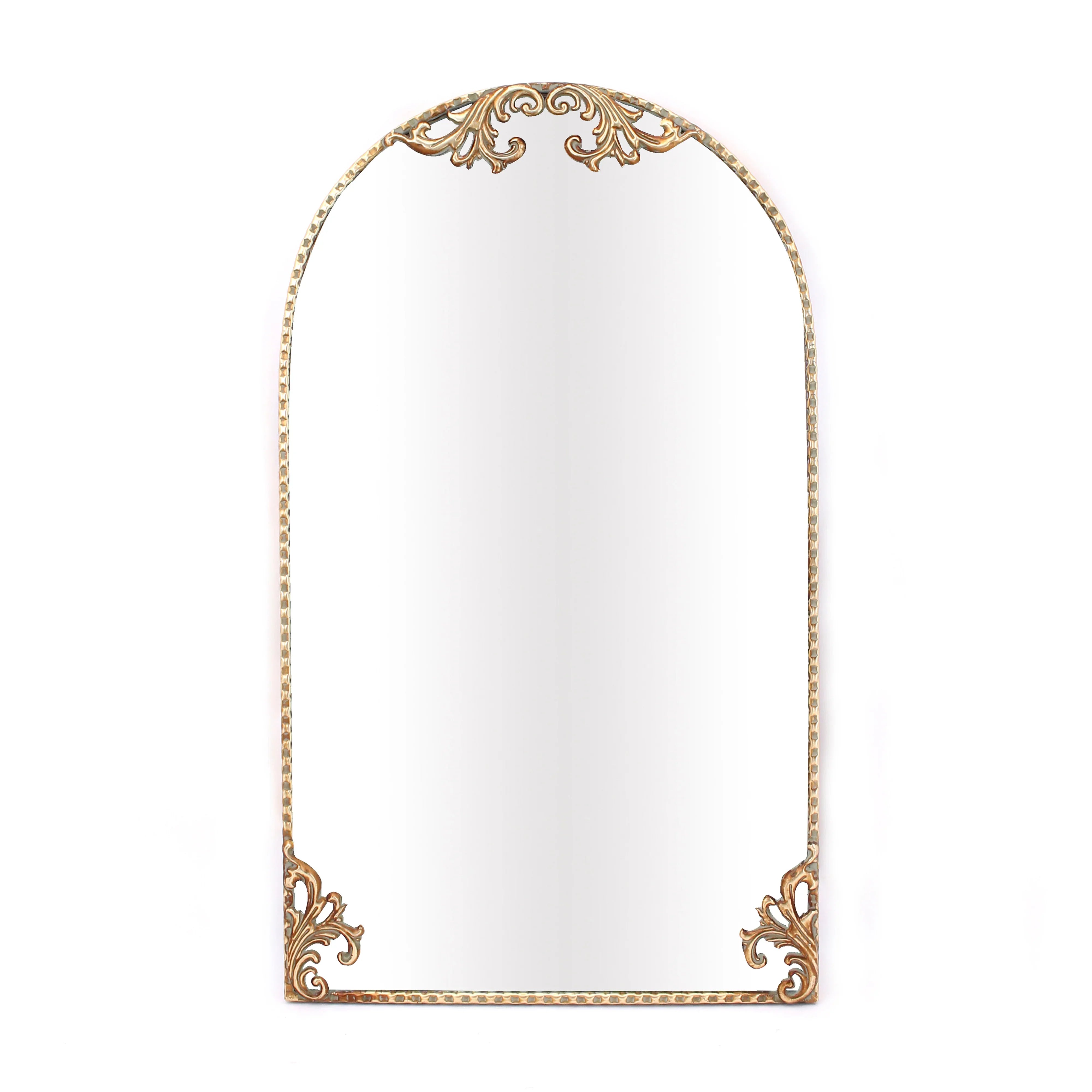 Macey Iron Ant Gold Filigree Mirror Arch W50 X D4.5 X H80cm