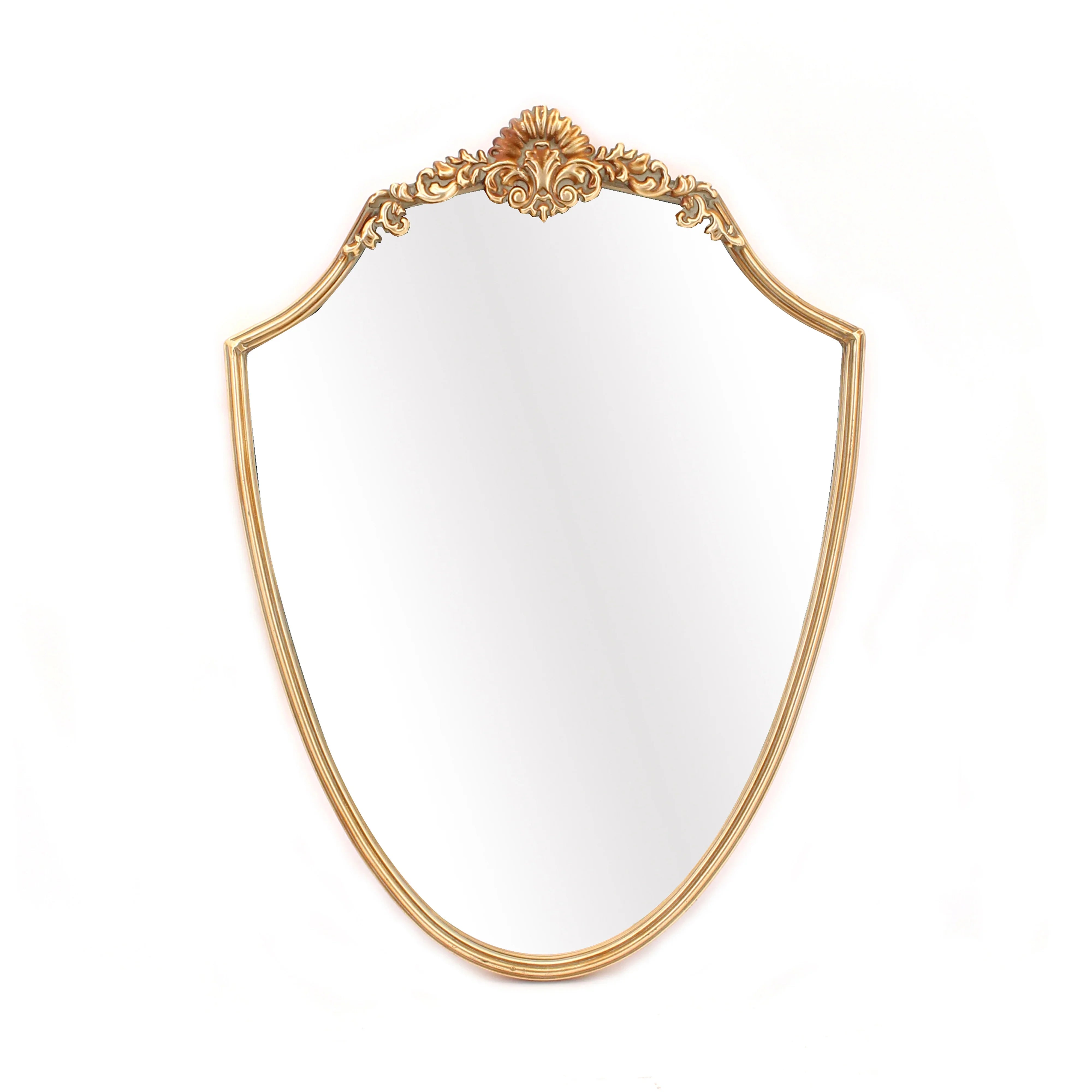 Macey Iron Antgold Filigree Mirror Crest W53.5 X D3.5 X H73cm