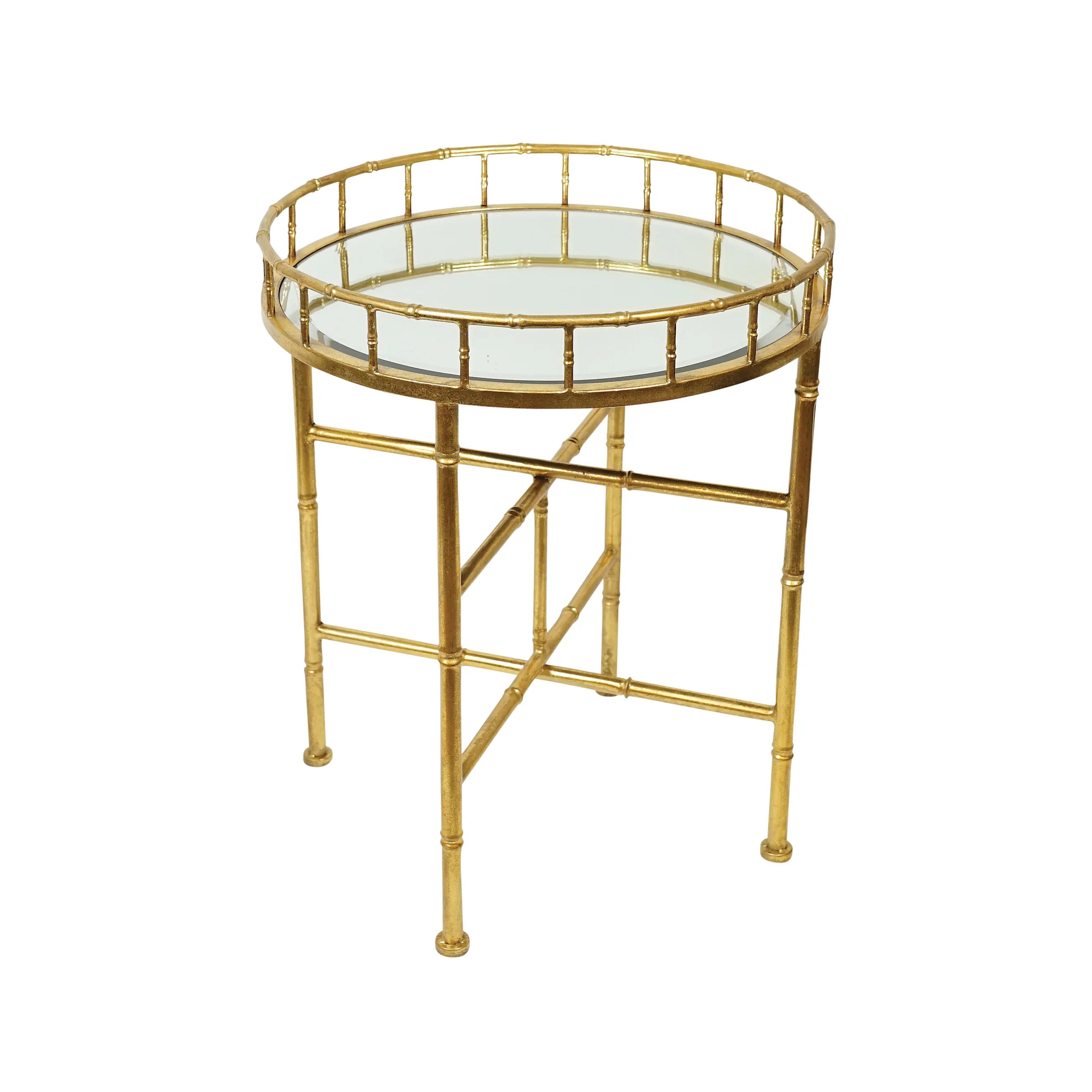 Richter Gold Bamboo Iron Round Table W50 X D50 X H60cm