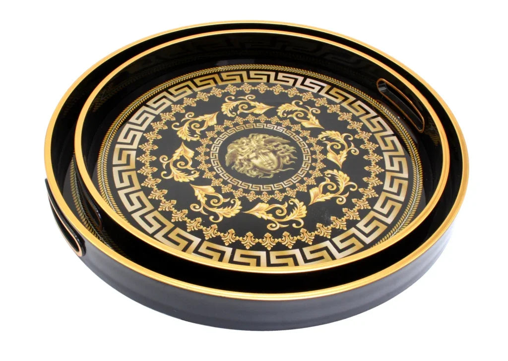 Tray-Medusa-Black 2sizes 40cm