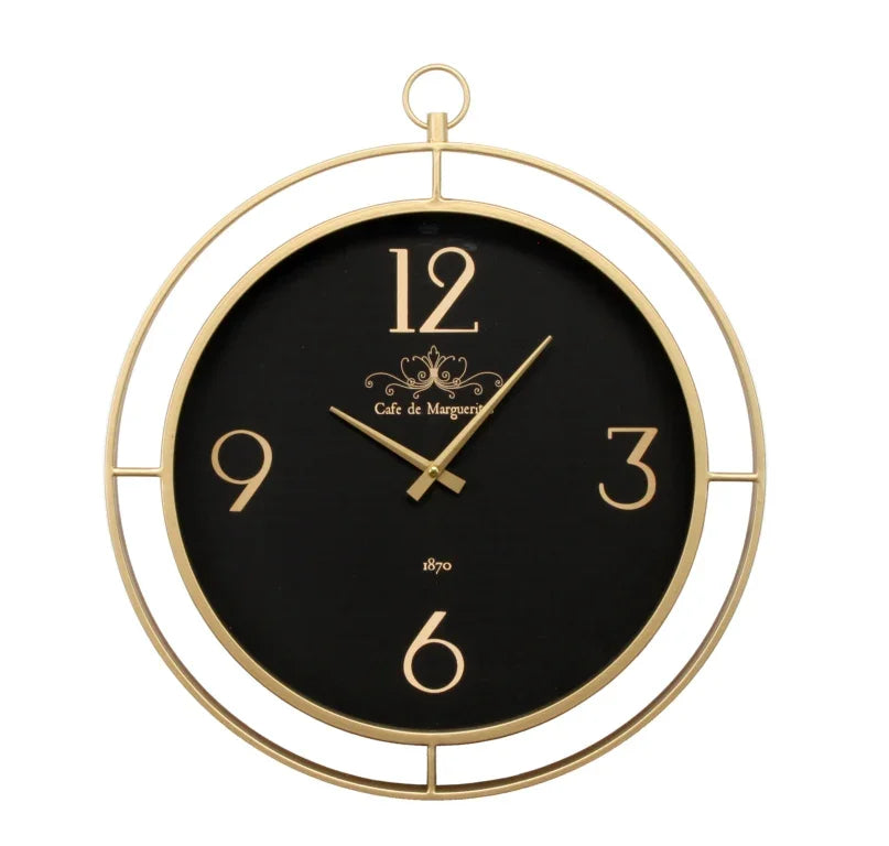 Clock-Wall-Cafe-Black 50cm