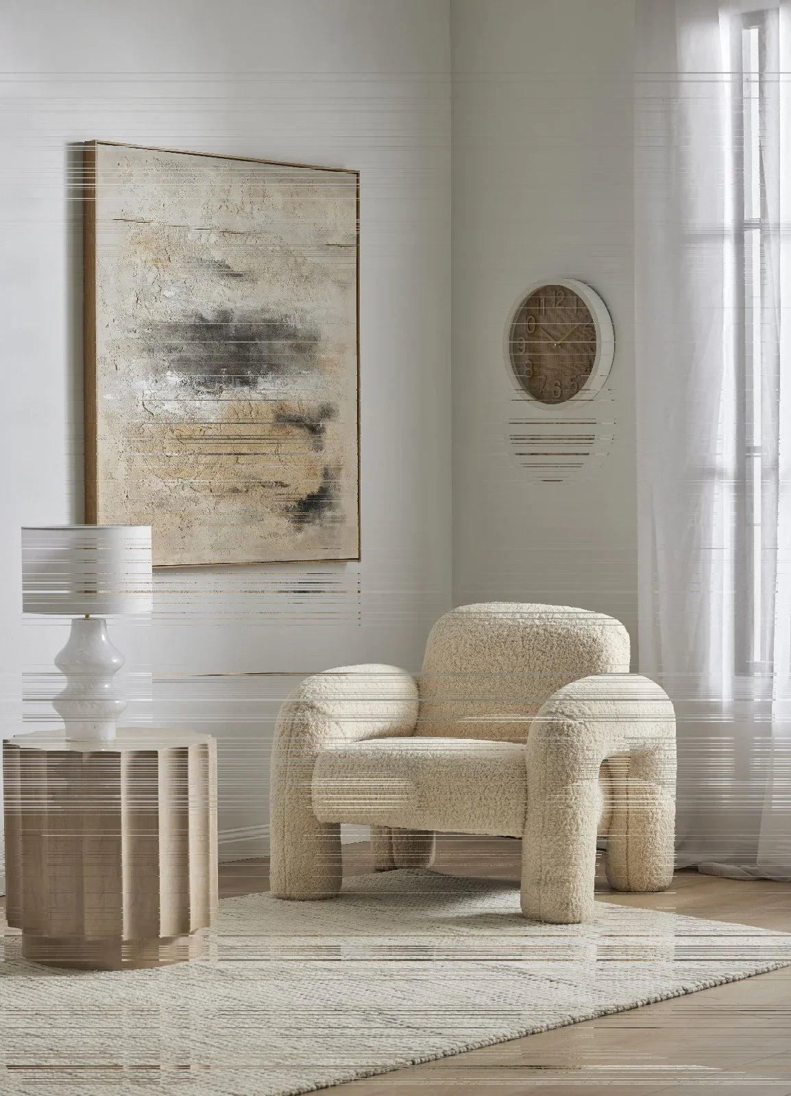 Amalfi Mia Armchair Off White 90.5x81x75cm