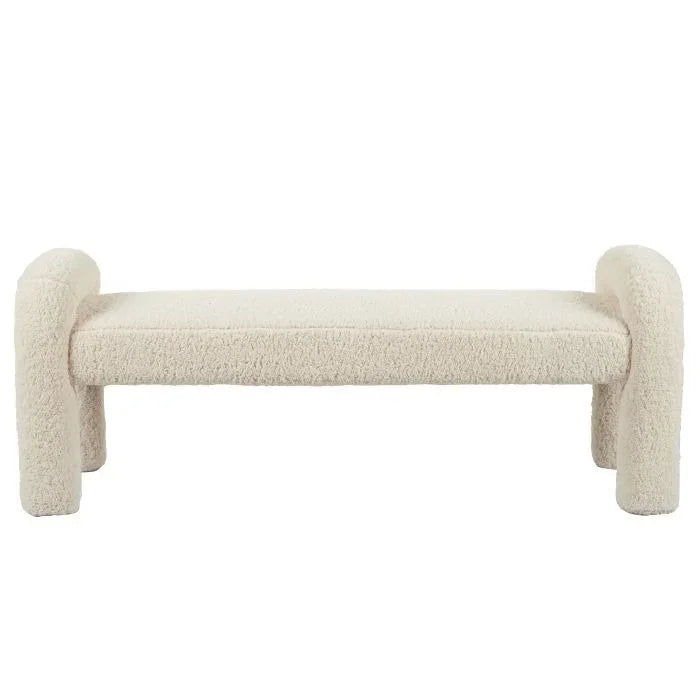 Amalfi Mia Bench Off White 150x53.5x55.5cm