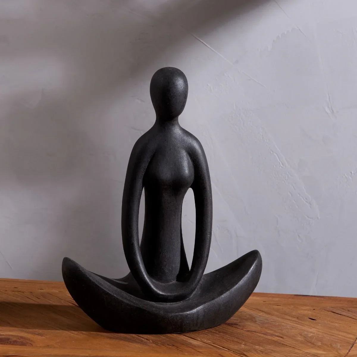Amalfi Meditate Sculpture Brown Wash 28x37cm