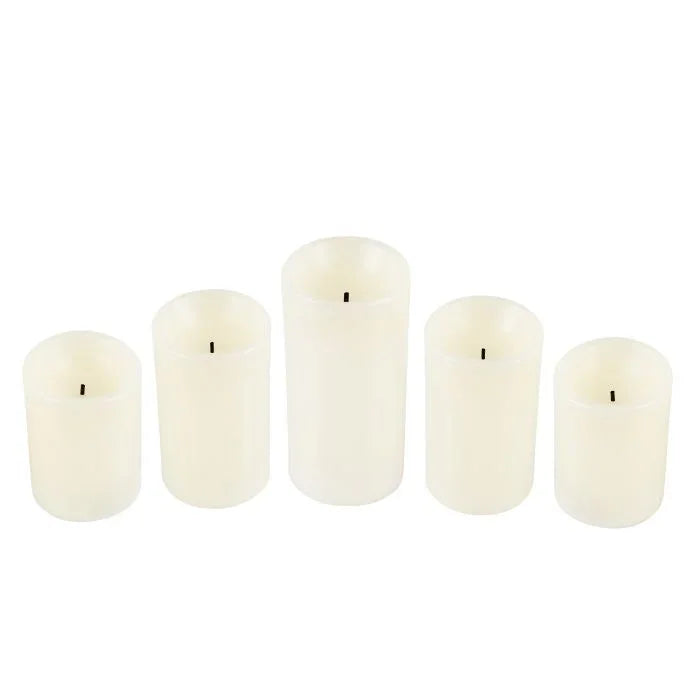 Amalfi Tanea LED Candle 5pcs Set White