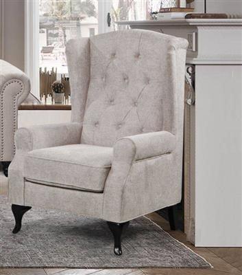 Taegon Wing Chair Beige 80x78x117cm
