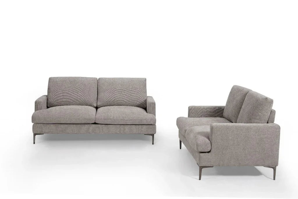 Bronte Fab 3 Seater+2 Seater Sofa Set-Slate