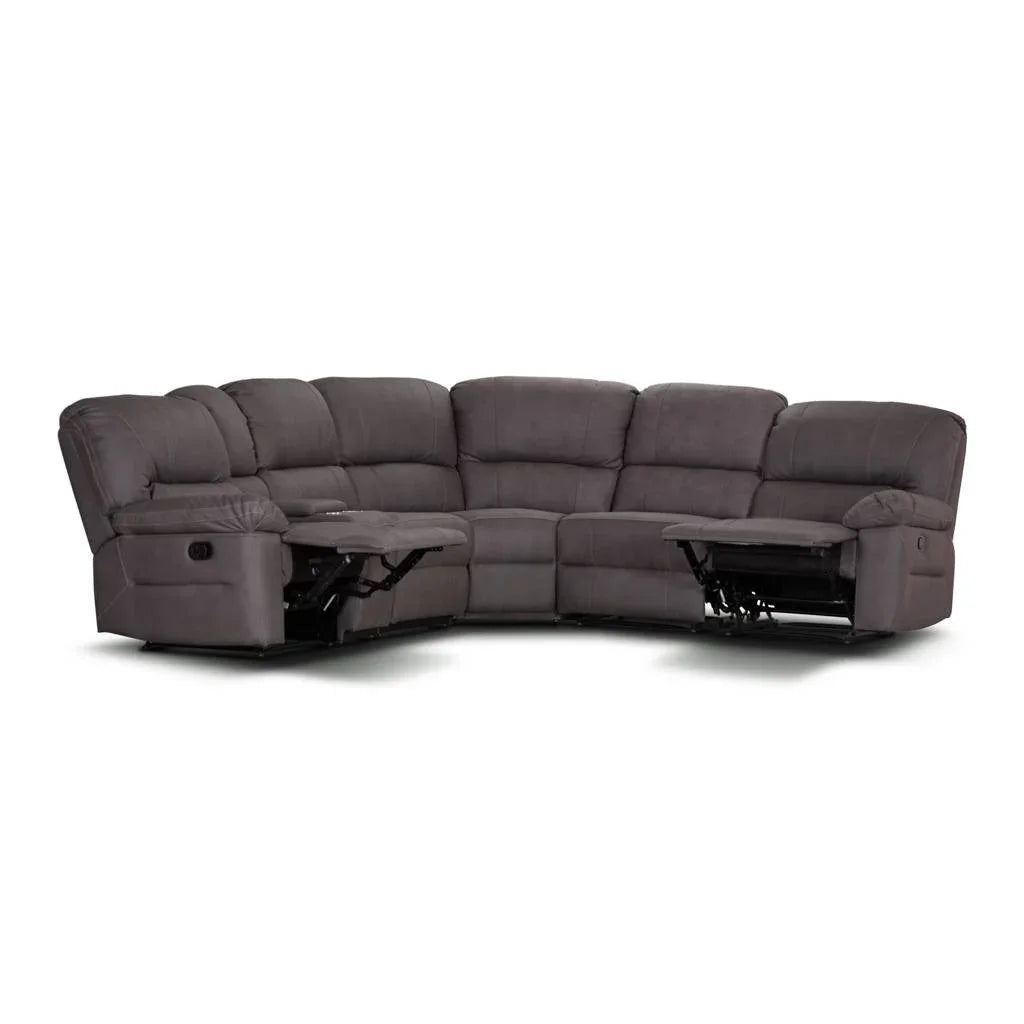FC Sydney Fabric Modular Corner Recliner Sofa Lounge Coffee W317 x D286 x H103 CM