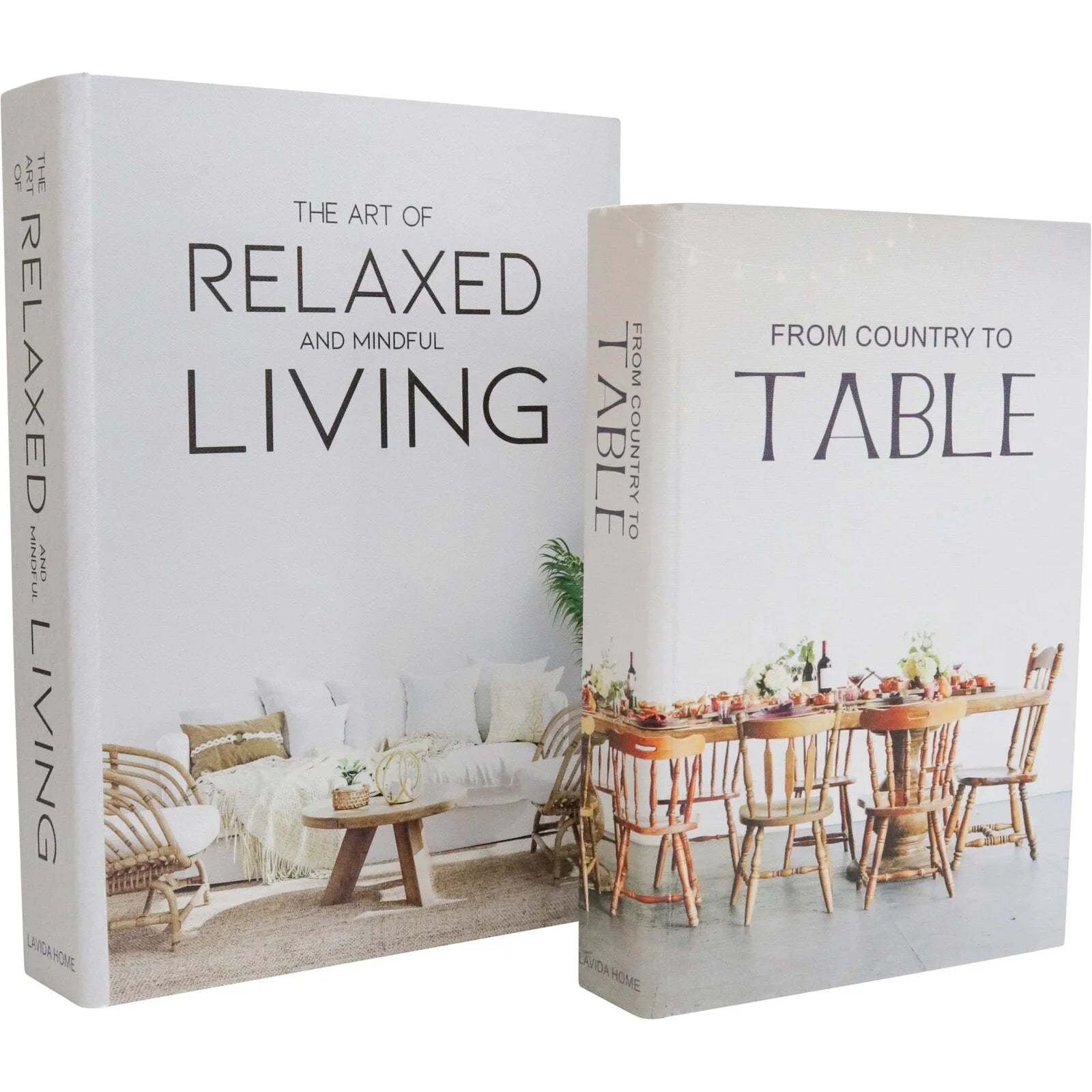Book Box Set of 2 Lrg Relaxed Country