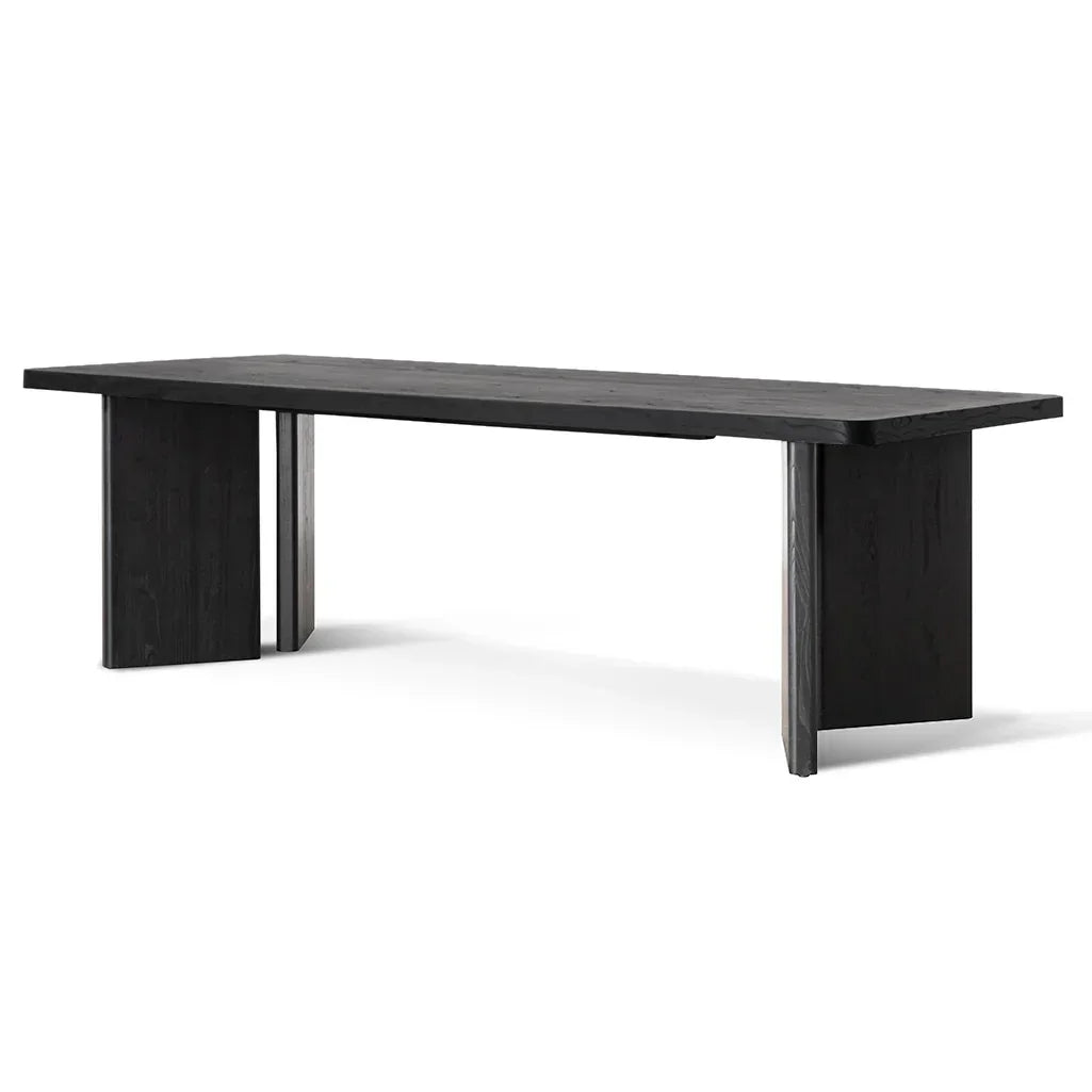 Elm Dining Table - Full Black 2.4m