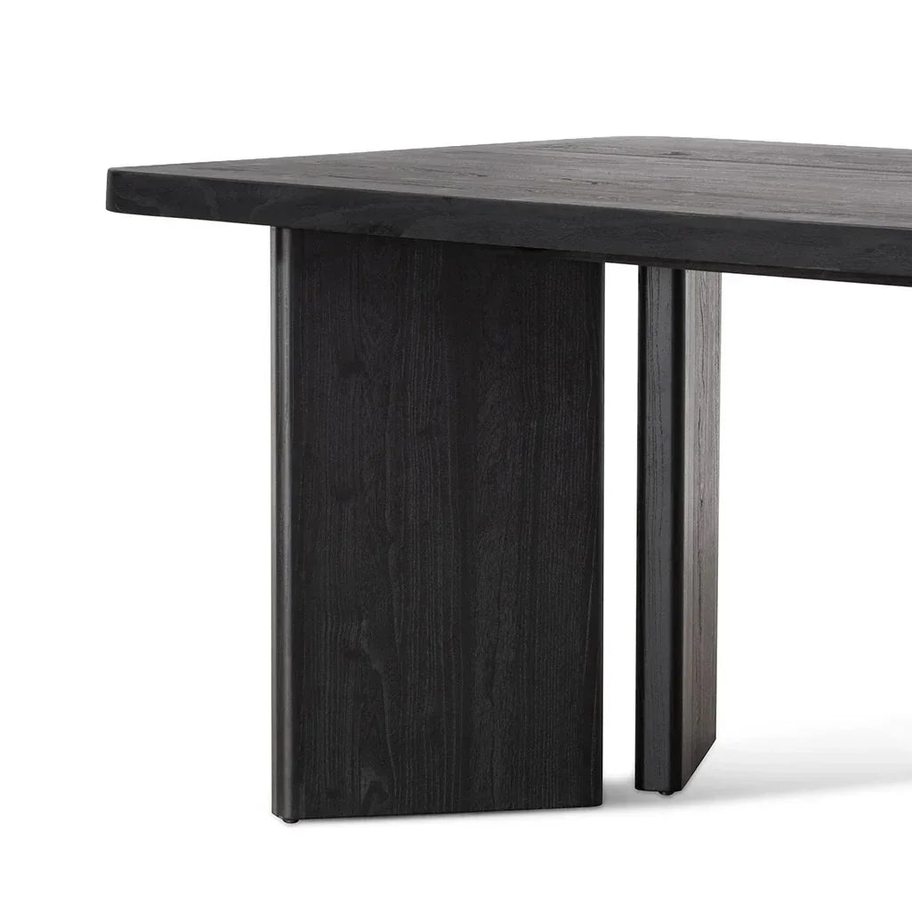 Elm Dining Table - Full Black 2.4m