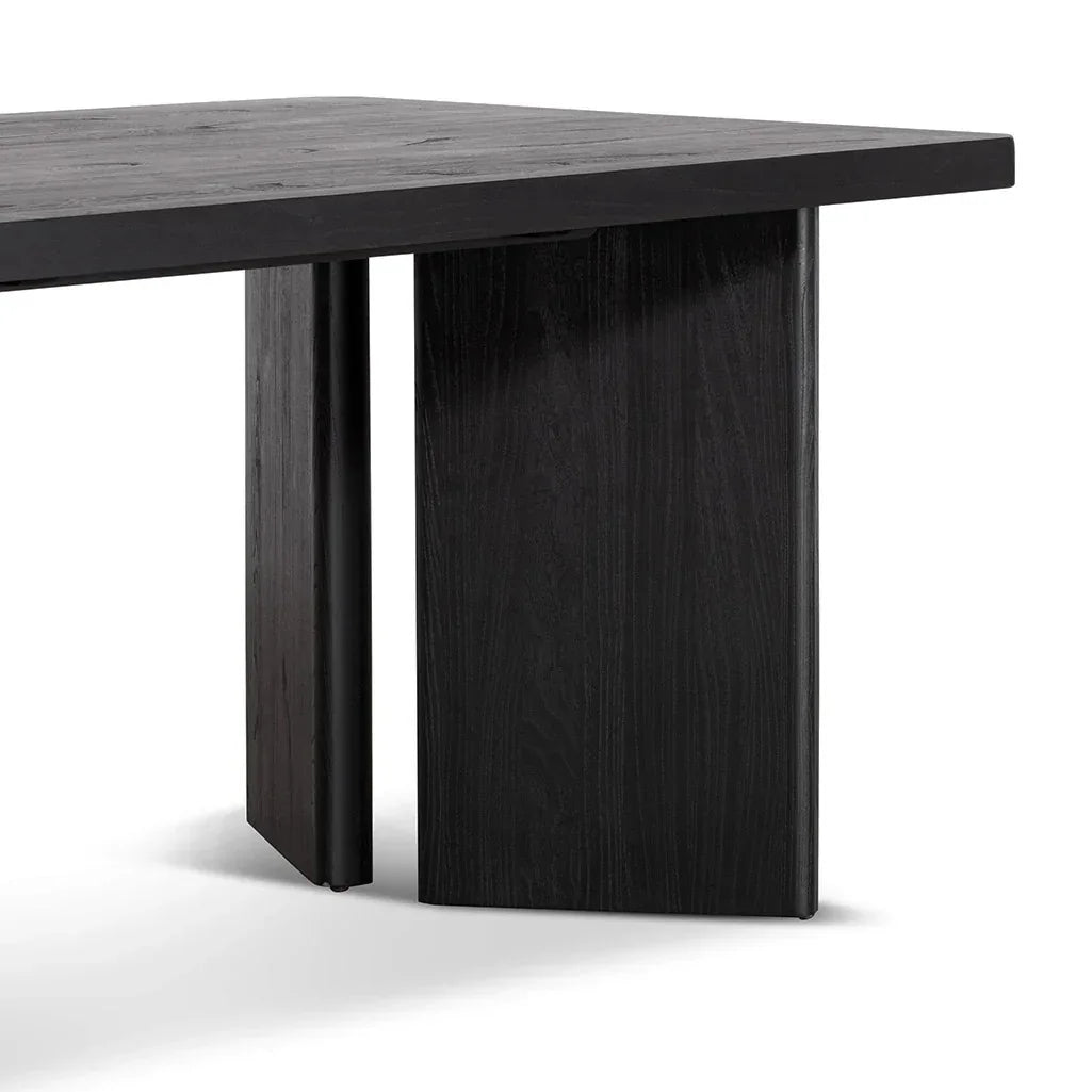 Elm Dining Table - Full Black 2.4m