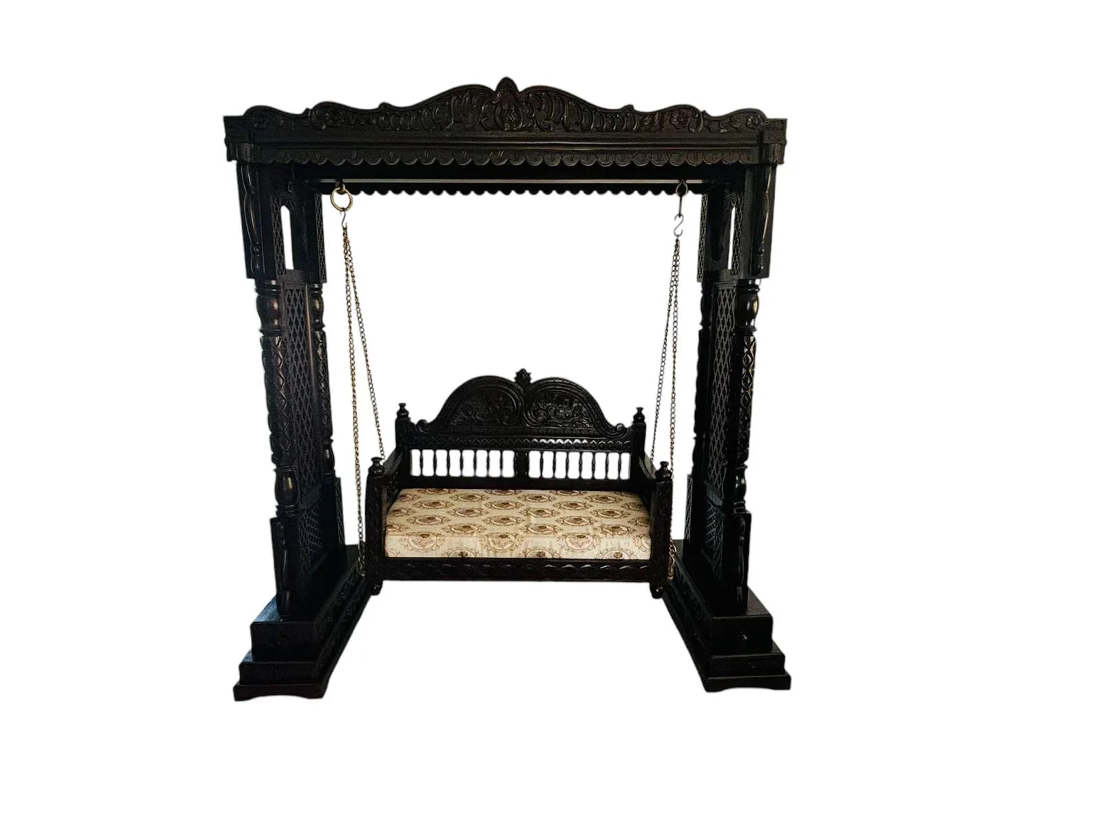 Teakwood Jhoola Swing 2 Seater Dark Chocolate ( Melbourne Only)
