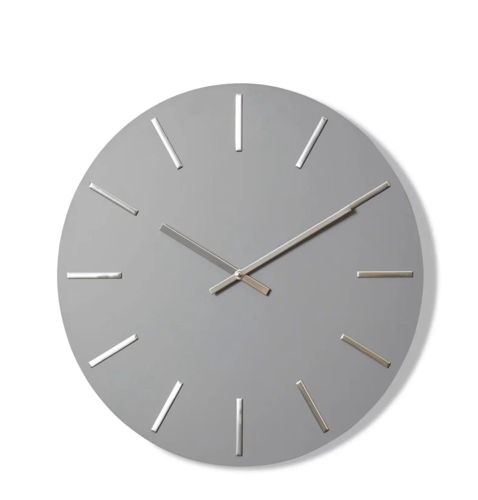 Maddo x Wall Clock Grey/Silver 50 x 4 x 50cm
