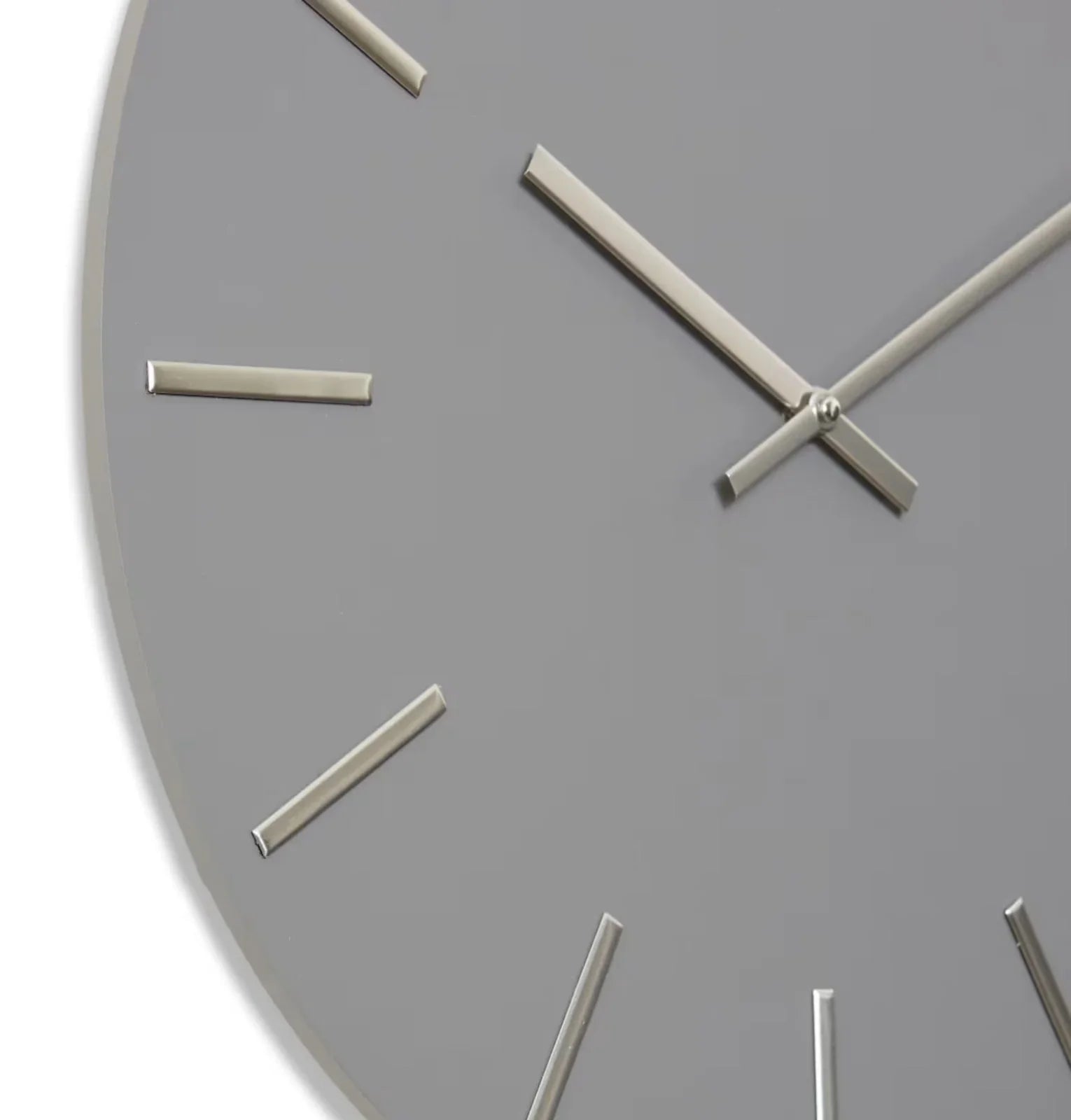 Maddo x Wall Clock Grey/Silver 50 x 4 x 50cm