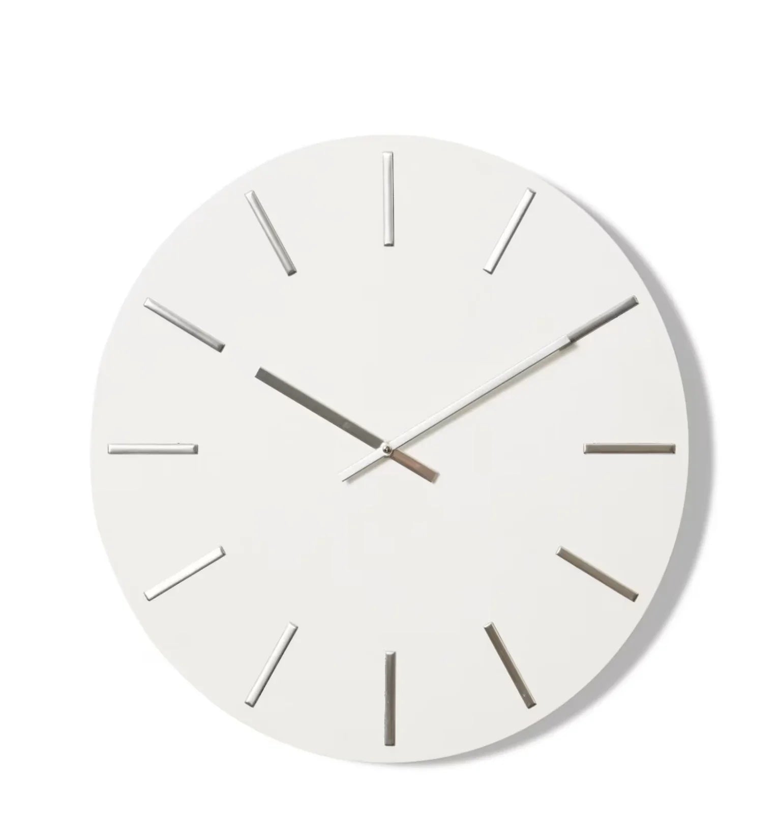 Maddo x Wall Clock White/Silver 50x4x50cm