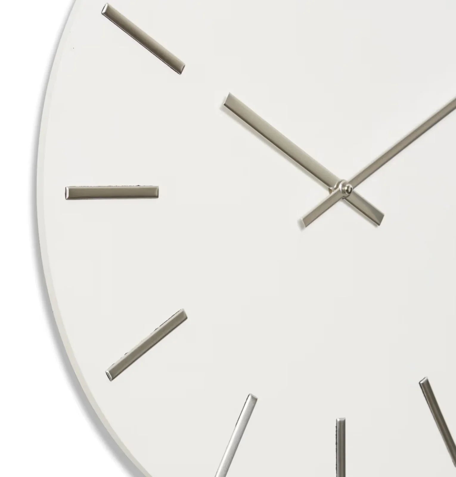 Maddo x Wall Clock White/Silver 50x4x50cm