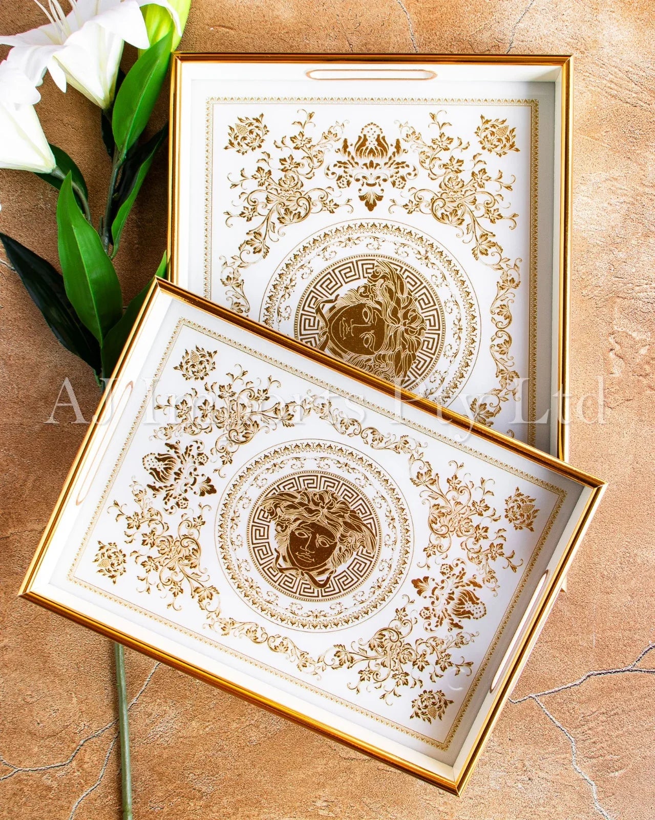 Athena Set/2 Decor Trays
