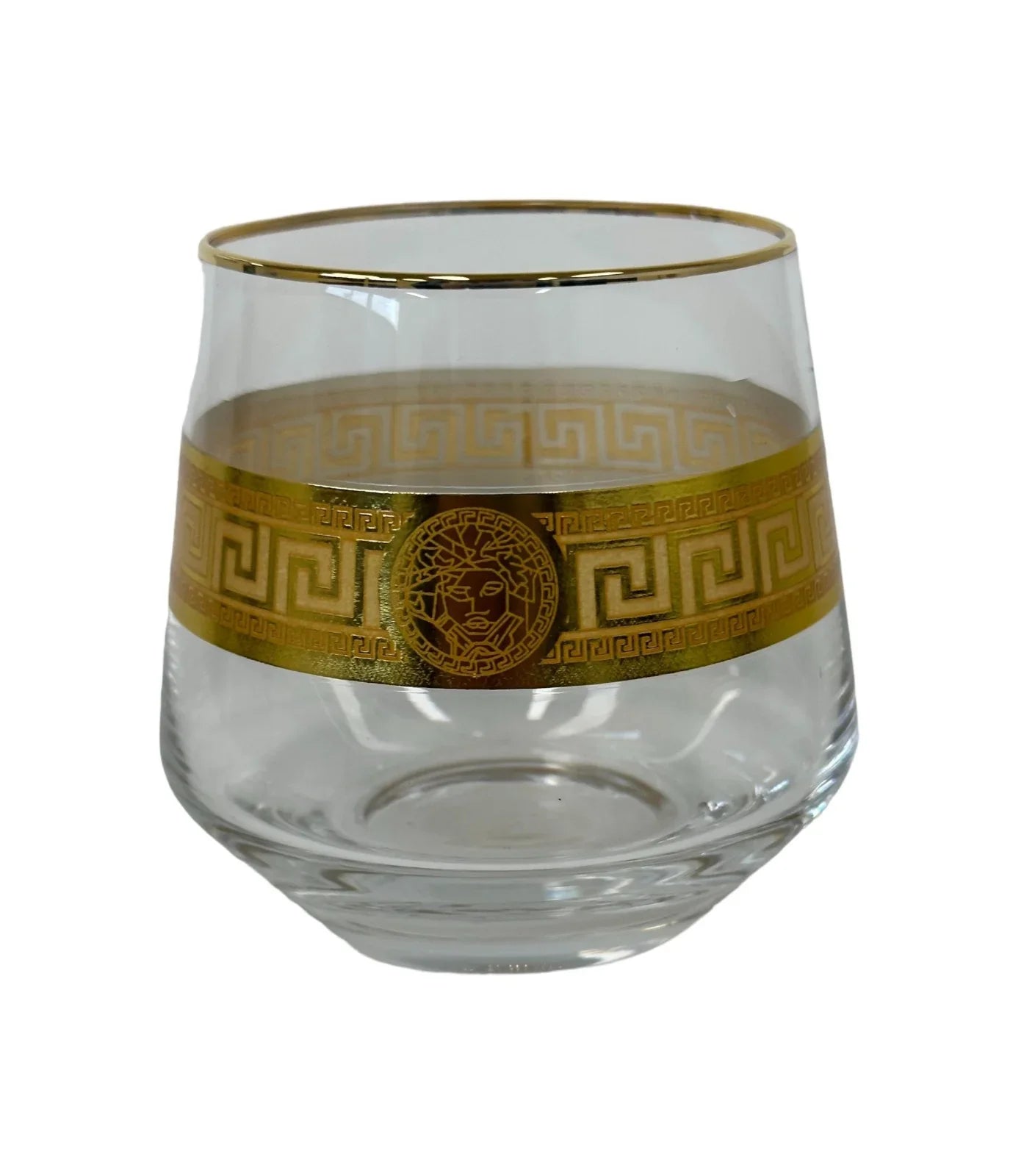Medusa Scotch Glasses Gold S/4