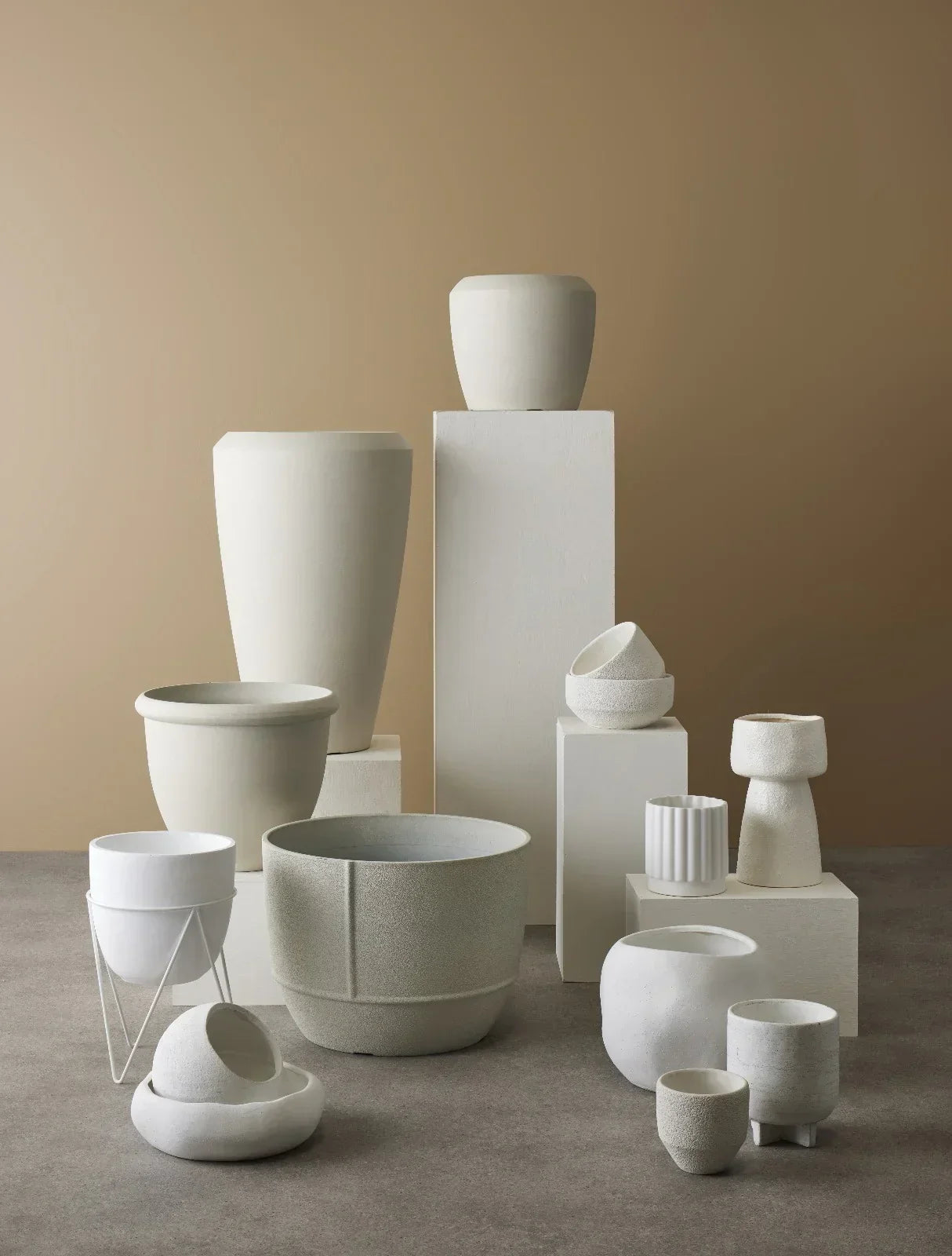 Rogue Icaria Planter Medium White 14x14x16cm