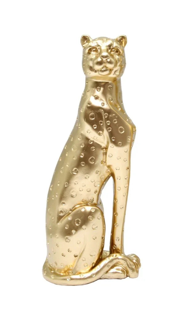 Figurine-Leopard-Gold-Right 25cm