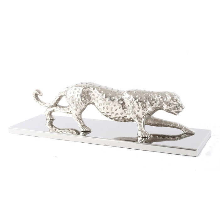Imperial Silver Nickel Panther On Base W43.5X D13X H11cm
