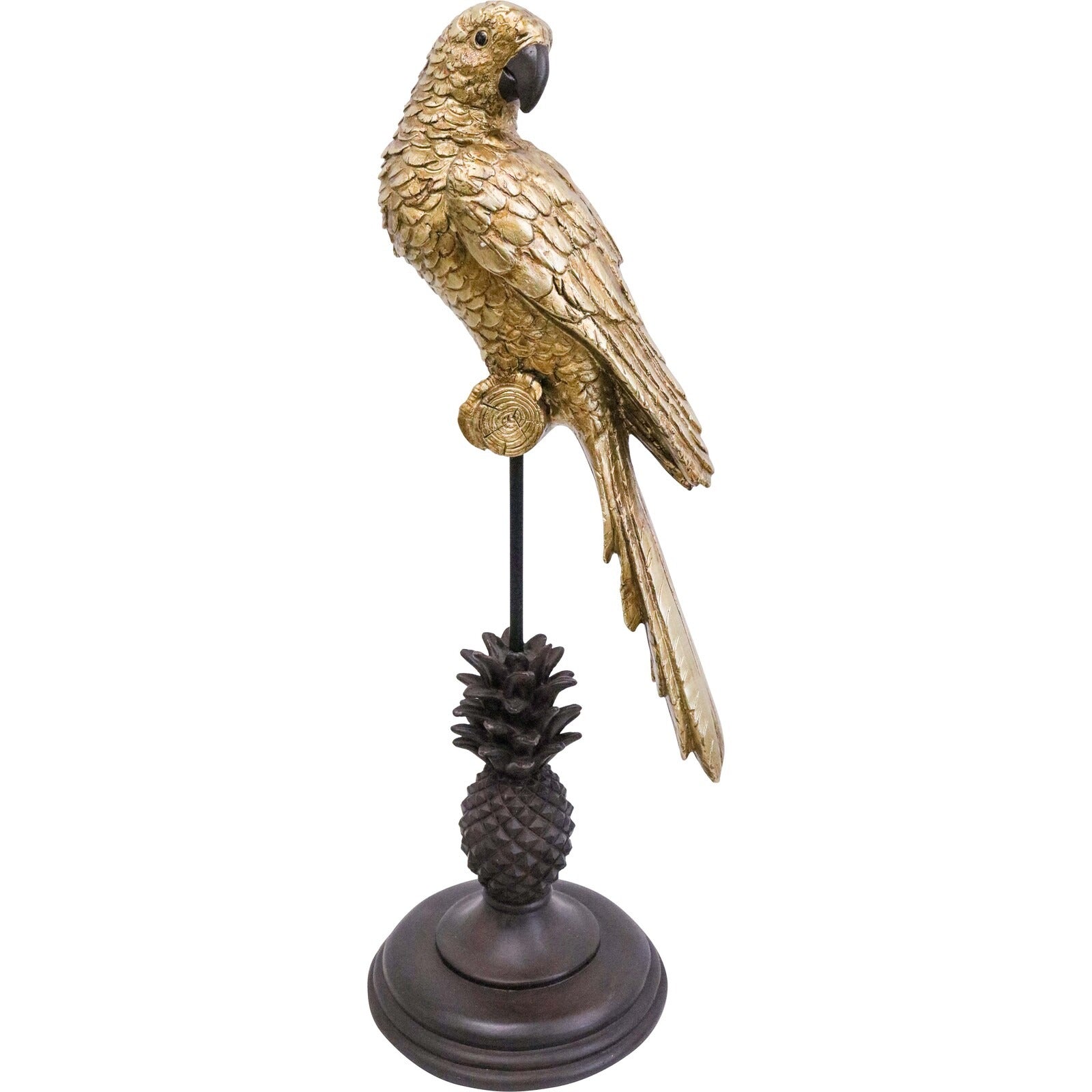 King Parrot Gold/stand 15.5X13.8X40.5cm