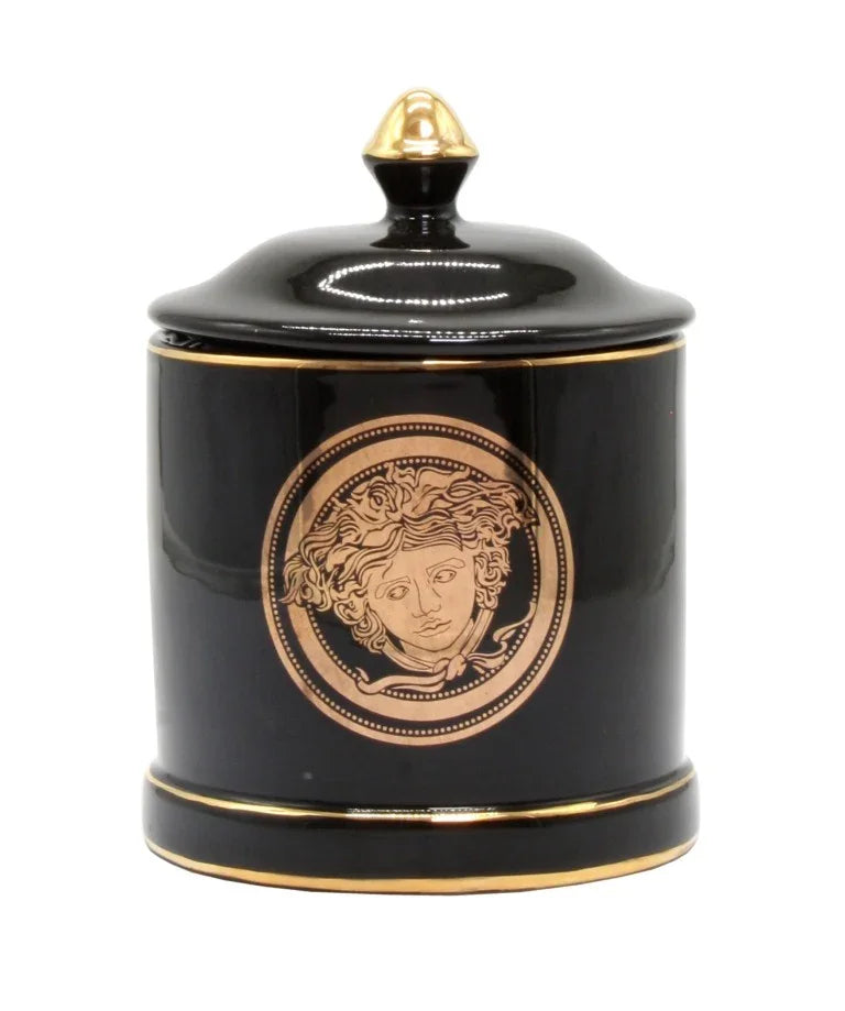 Canister-Medusa-Black 17cm