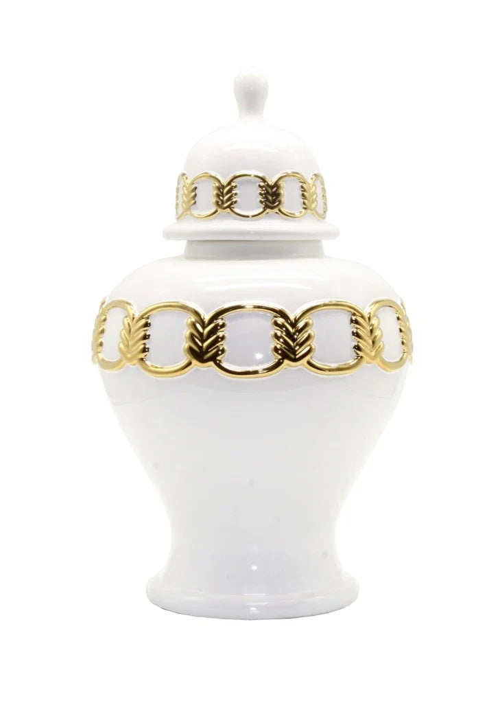Jar-Temple-Modern Classic-Gold 35cm