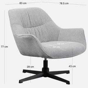 Airy Lounge Chair - Spec Grey - Furniture Castle