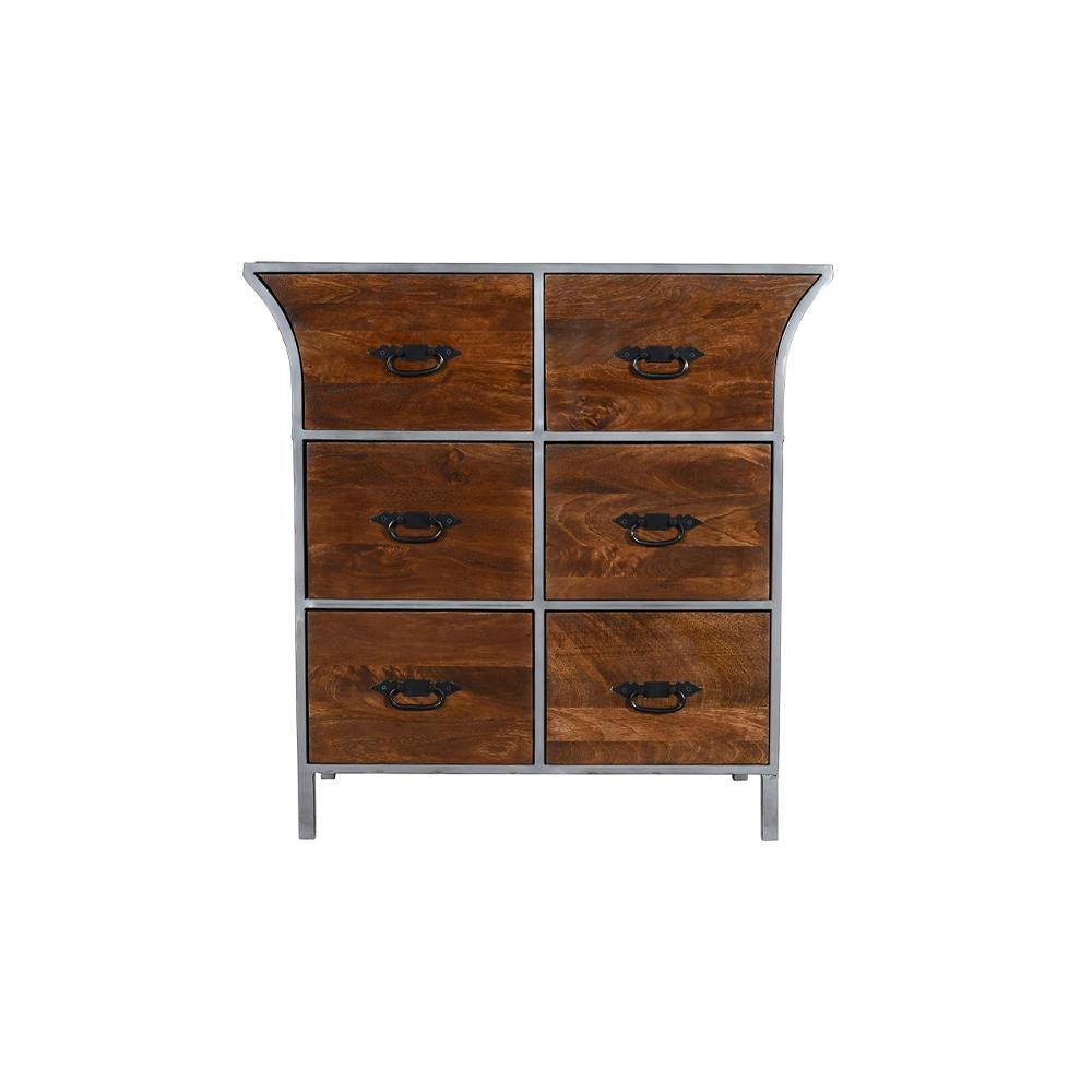 Alpine 6 Drawer Chest Grey - Furniture Castle