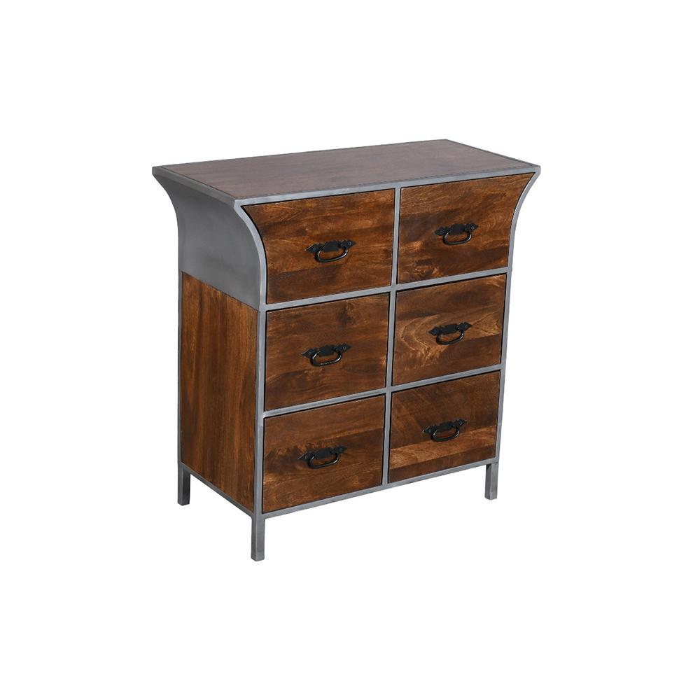 Alpine 6 Drawer Chest Grey - Furniture Castle