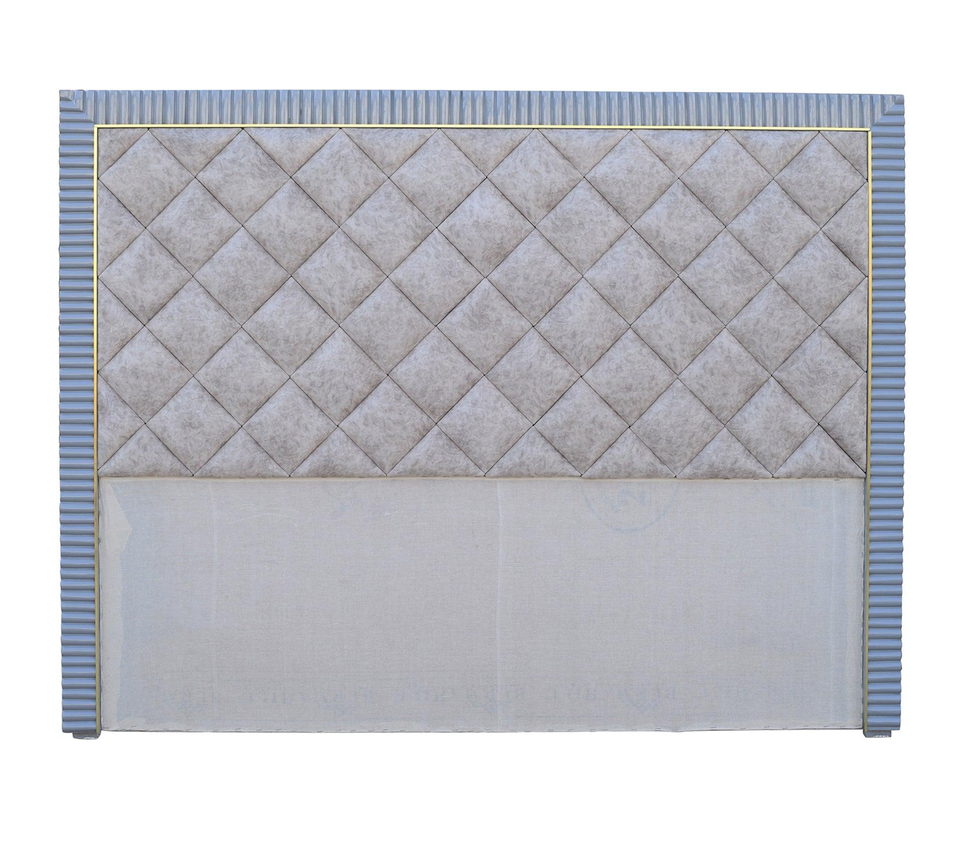 Amelia Beige/Grey Queen Bed With Storage - Furniture Castle