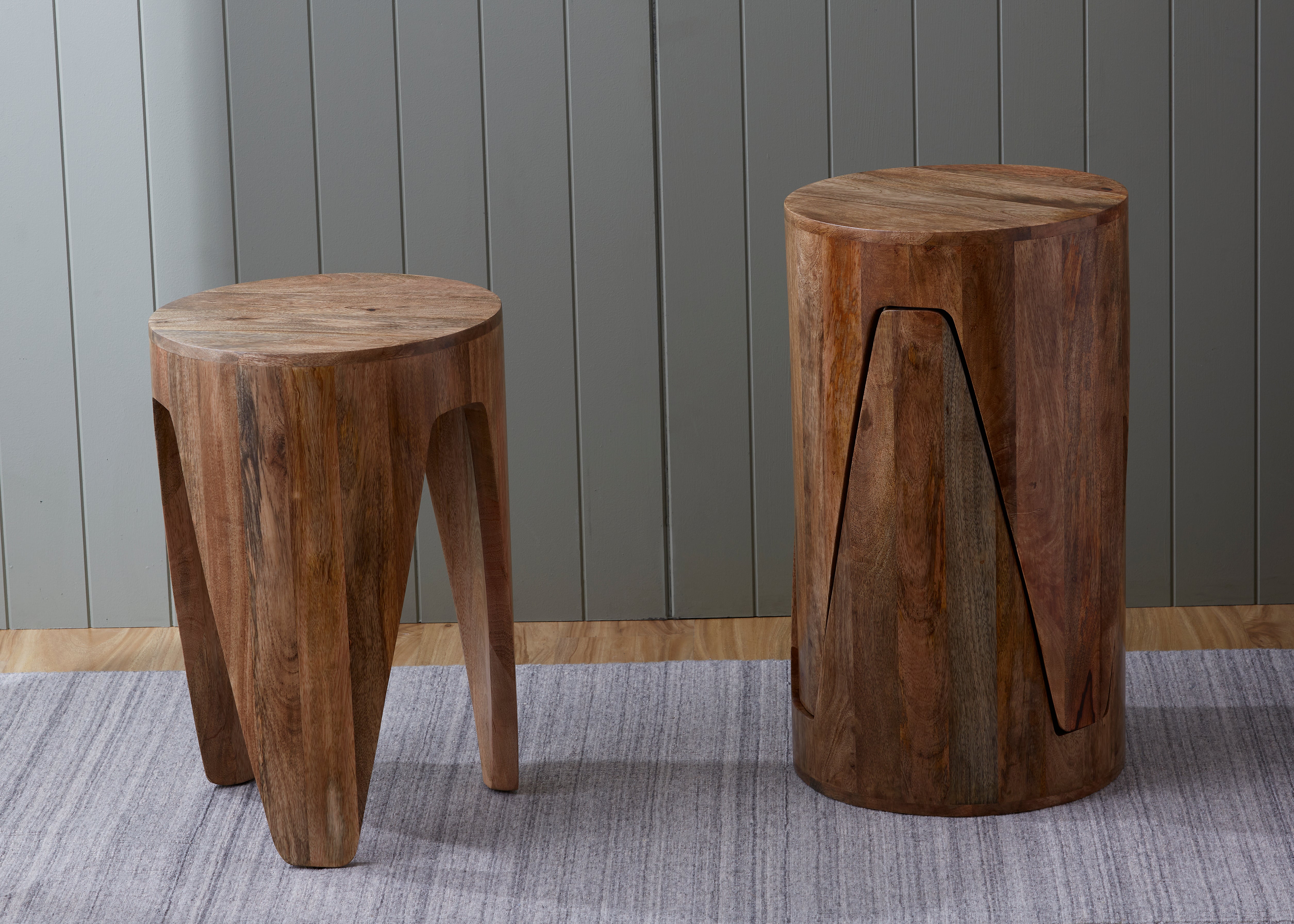 Woodlove Scissor Leg Side Table Natural 36X36X53cm