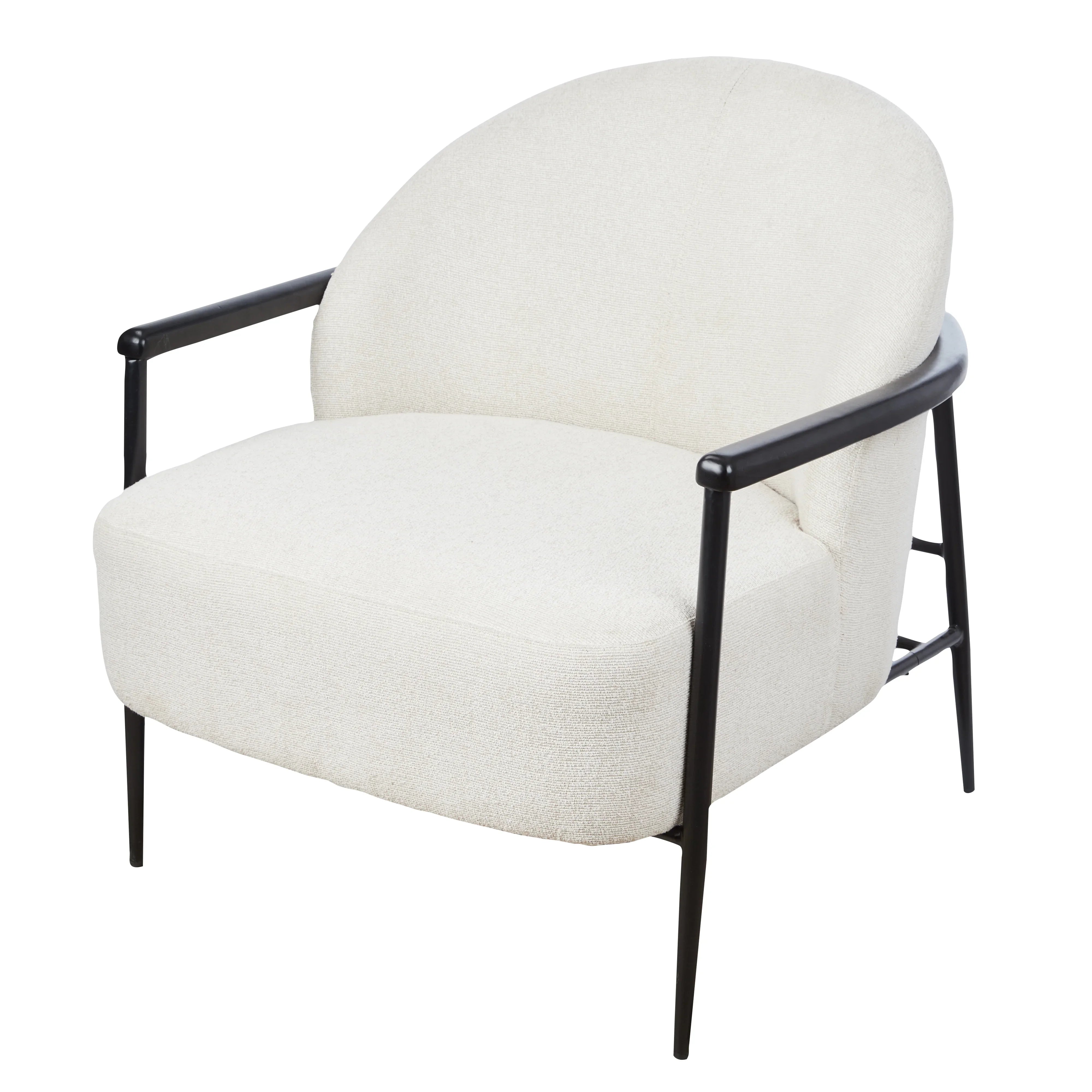 Amalfi Miles Armchair Cream 78x84x79.5cm
