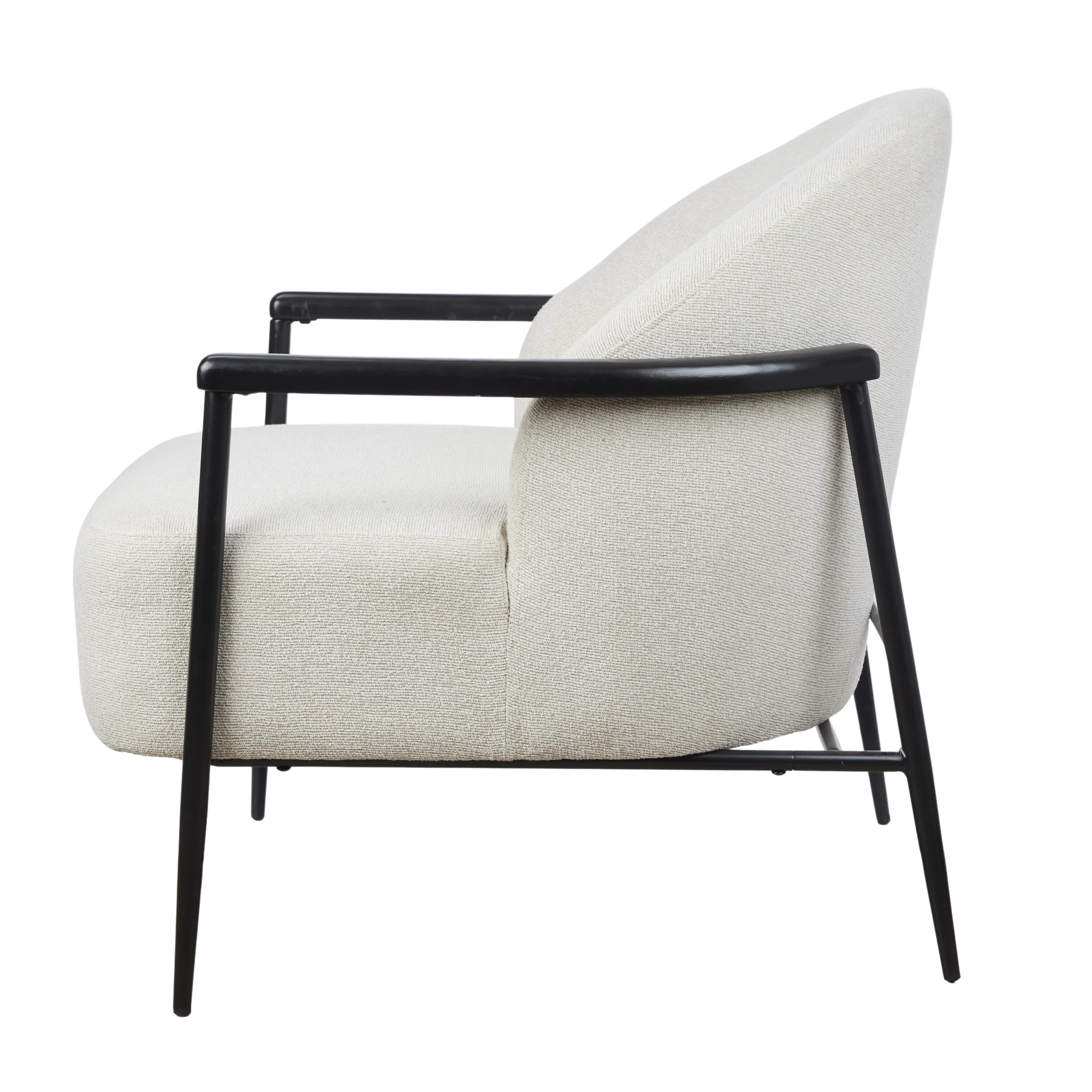Amalfi Miles Armchair Cream 78x84x79.5cm