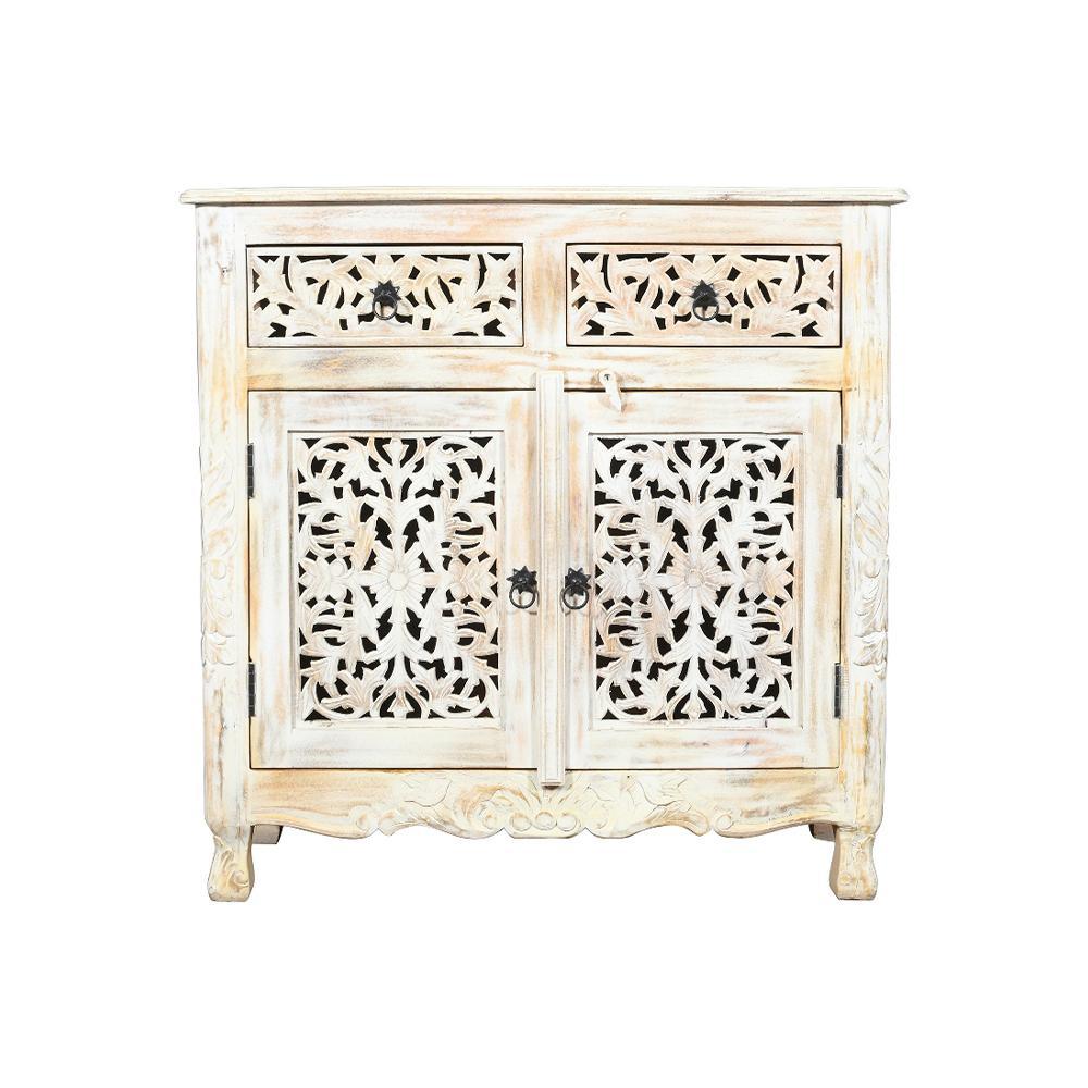 Antique 2 Drawer 2 Door Sideboard - Furniture Castle